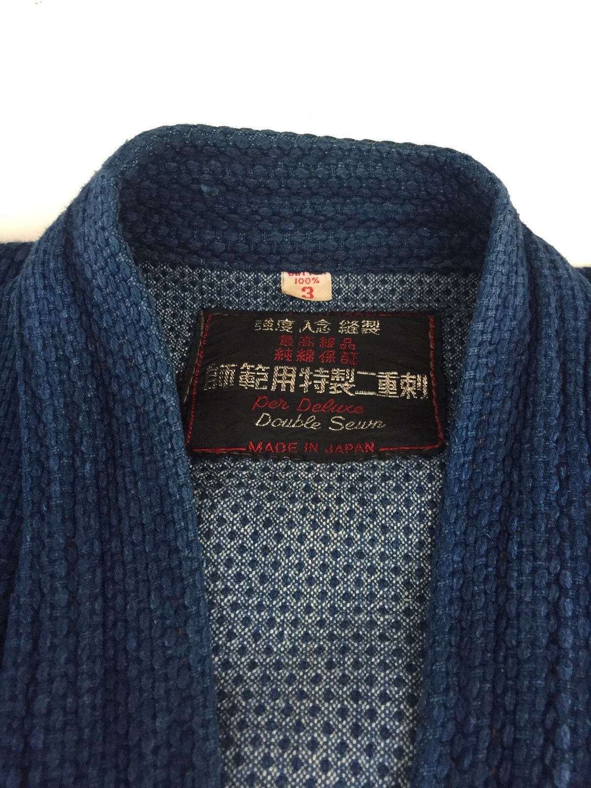 Indigo Sashiko Kendo Thick Strength Woven Samurai Jacket Size US L / EU 52-54 / 3 - 7 Thumbnail