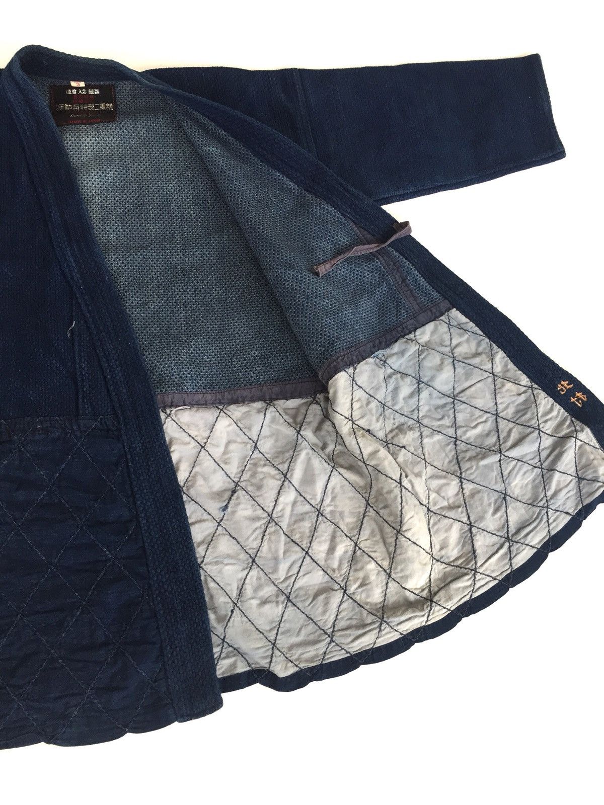 Indigo Sashiko Kendo Thick Strength Woven Samurai Jacket Size US L / EU 52-54 / 3 - 4 Thumbnail