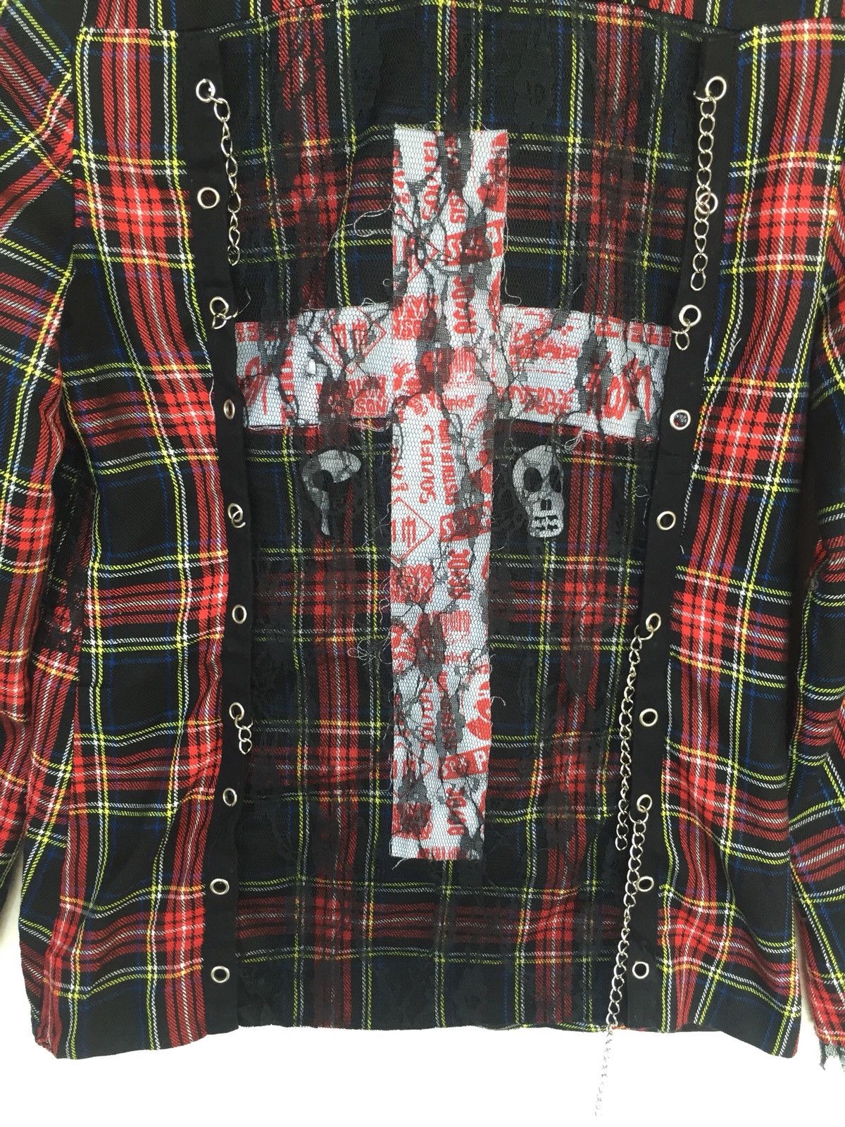 A.F.F.A. 🇯🇵 Bondage With Cross Print Band Name Punk Jacket Size US S / EU 44-46 / 1 - 5 Thumbnail
