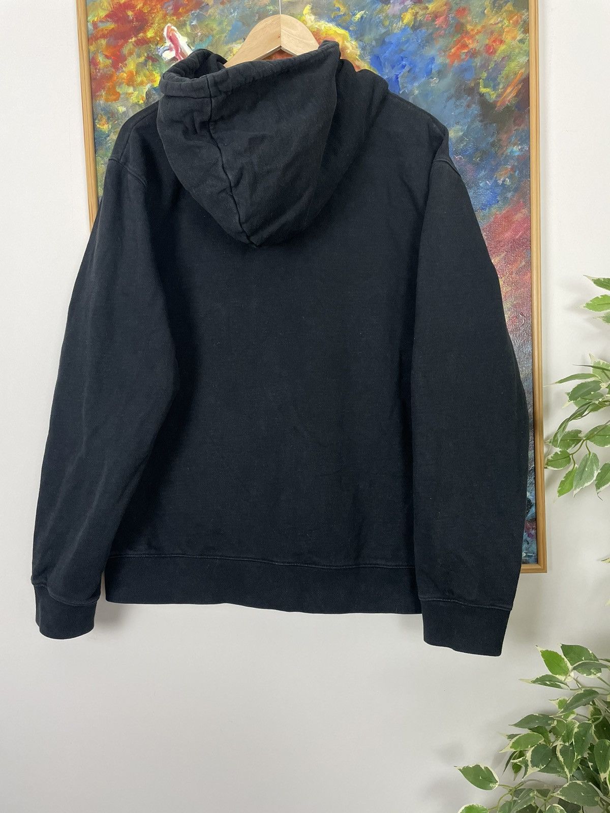 Wood Wood Wood Wood Washed Black Faded Basic Hoodie Mini Logo Size US L / EU 52-54 / 3 - 3 Thumbnail
