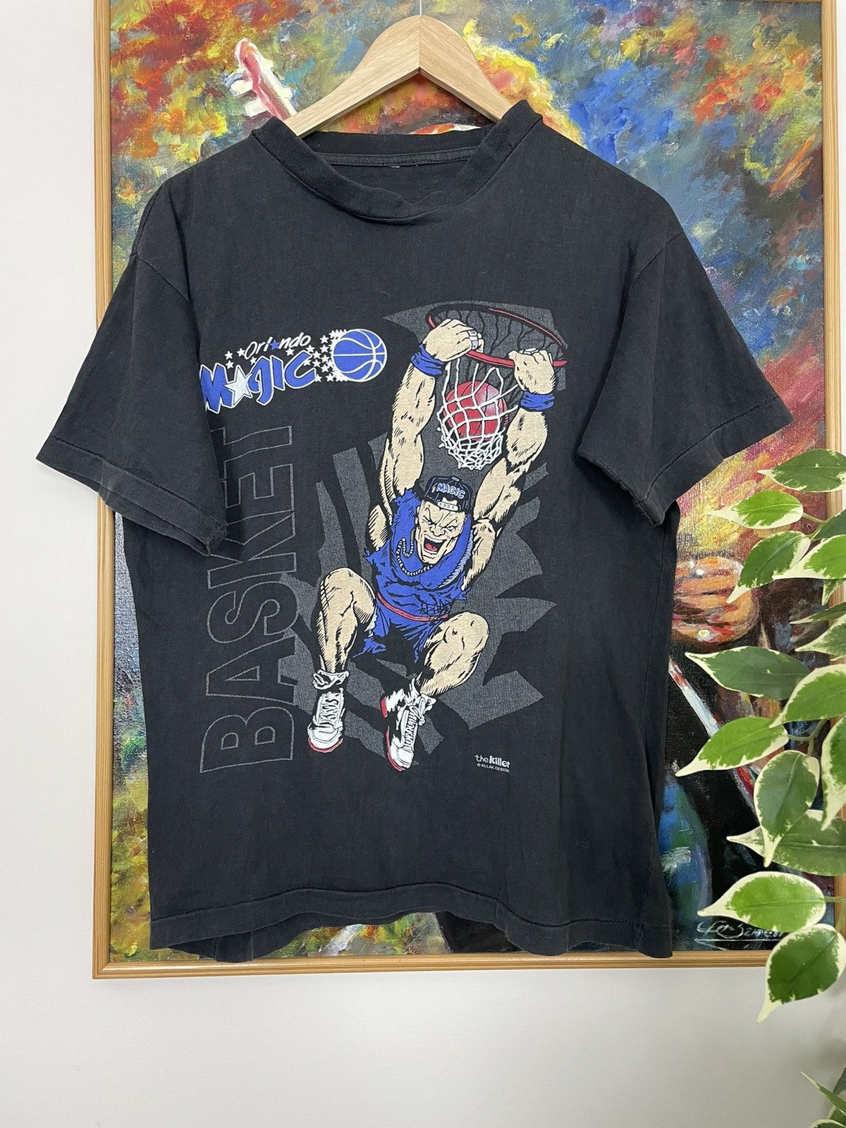 NBA Vintage 90s Single Stitch Orlando Magic NBA Basketball Tee Size US S / EU 44-46 / 1 - 1 Thumbnail