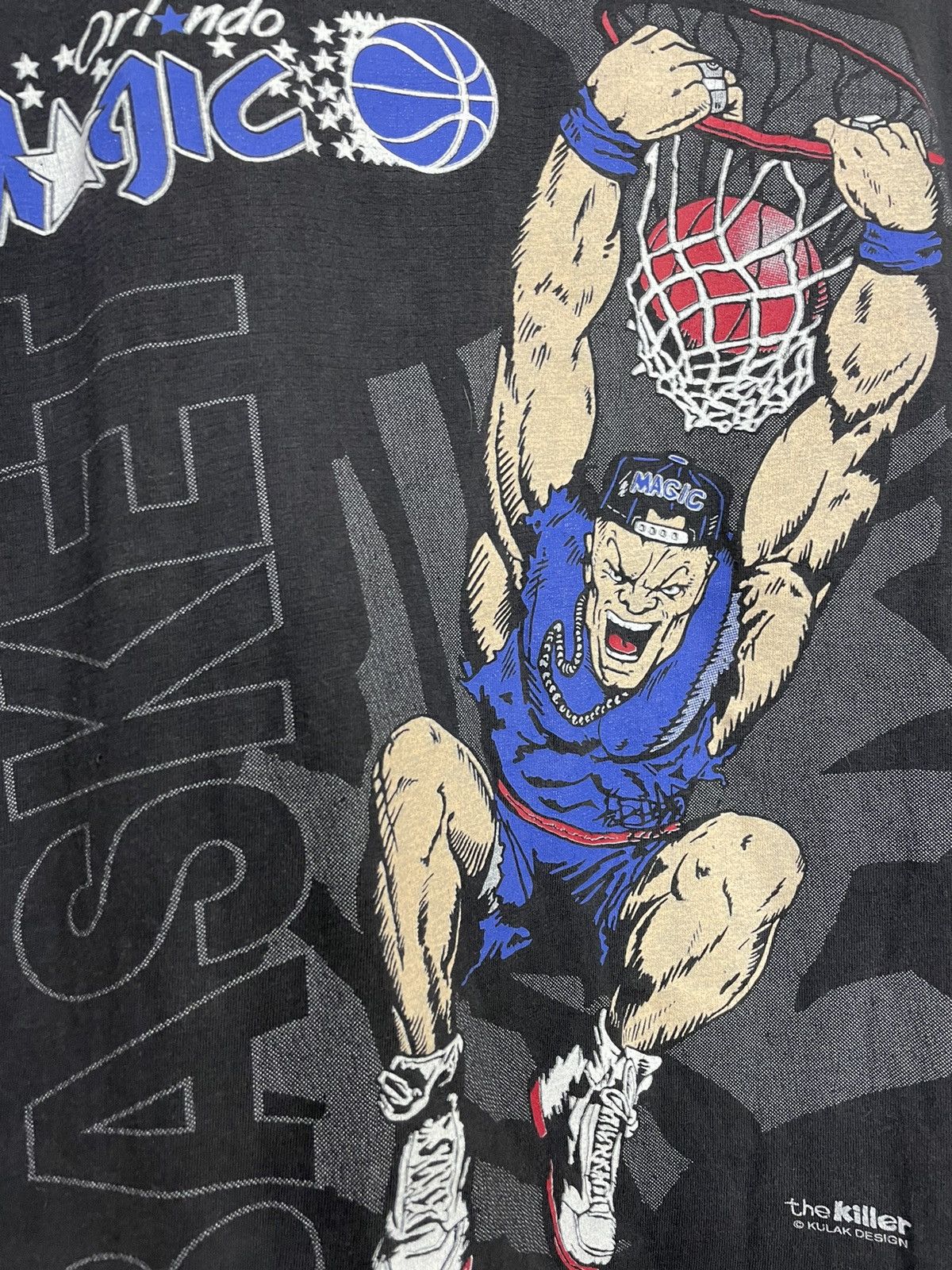 NBA Vintage 90s Single Stitch Orlando Magic NBA Basketball Tee Size US S / EU 44-46 / 1 - 2 Thumbnail