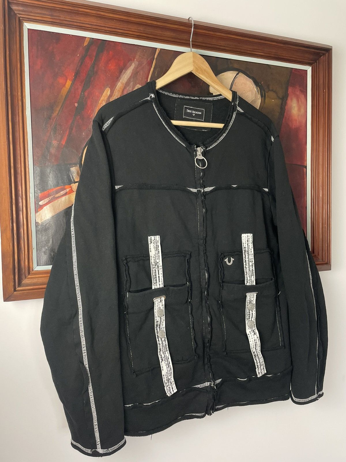 True Religion True Religion Tech Drill Zip Sweatshirt Rare Hype Streetwear Size US M / EU 48-50 / 2 - 2 Thumbnail