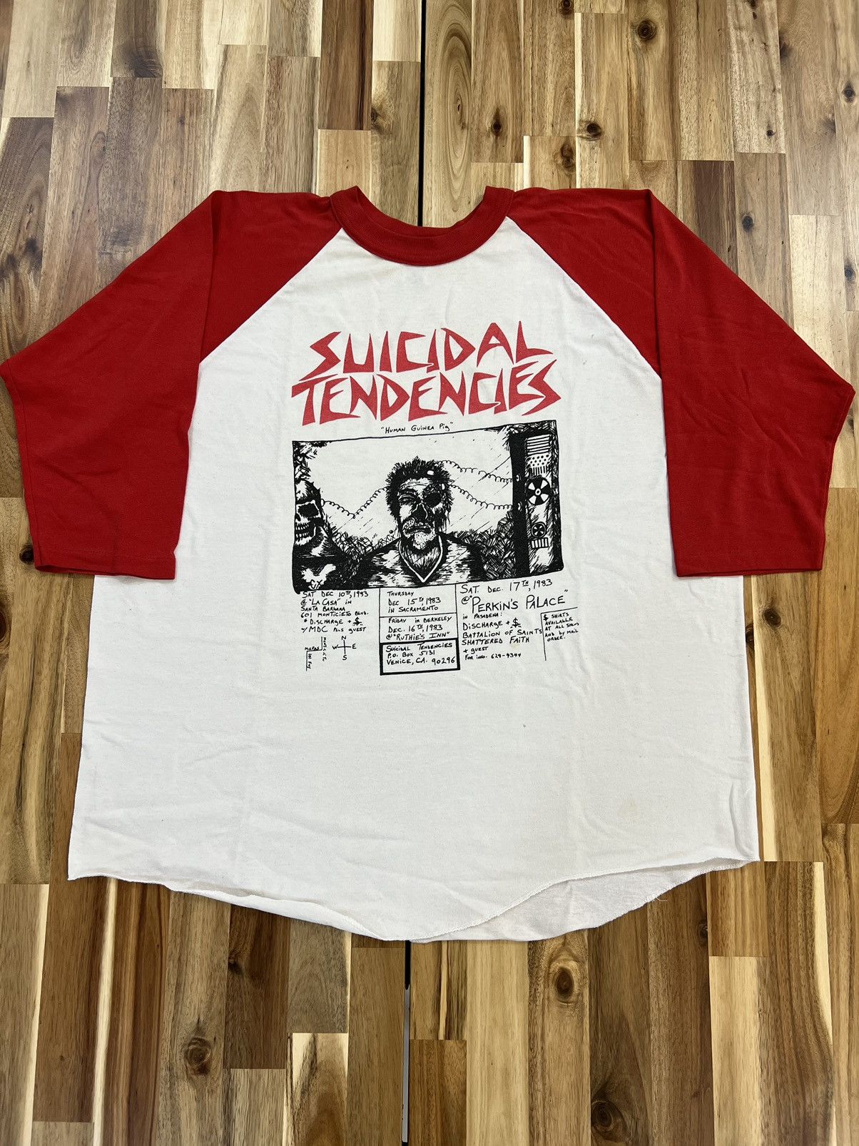 Band Tees VINTAGE 1983 SUICIDAL TENDENCIES PUNK T-SHIRT Size US XXL / EU 58 / 5 - 1 Thumbnail