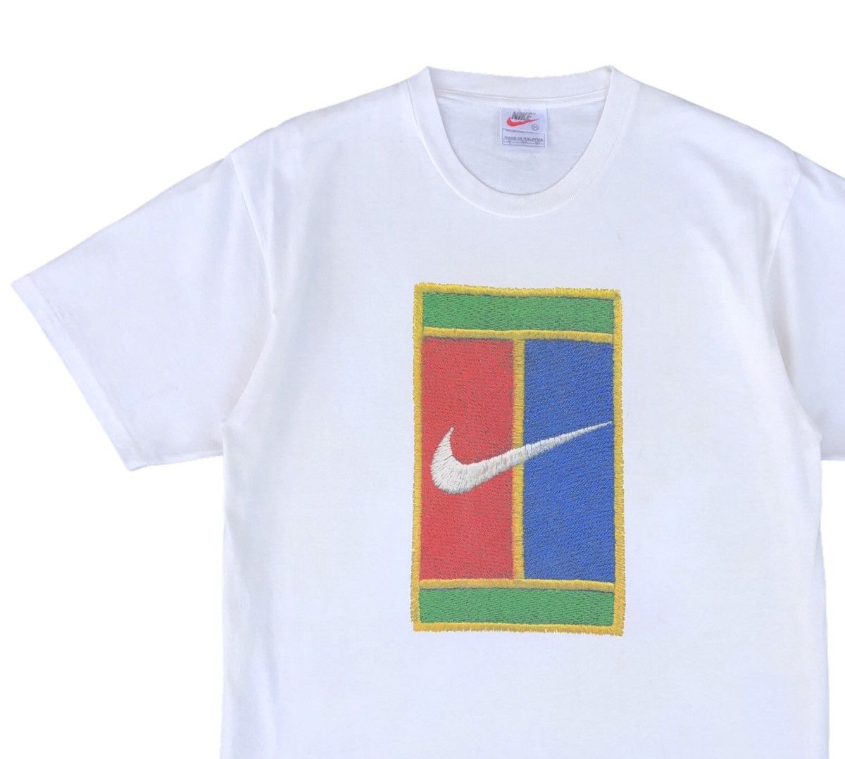 Nike Vintage 90s Nike Court Big Logo Tee Size US M / EU 48-50 / 2 - 3 Thumbnail