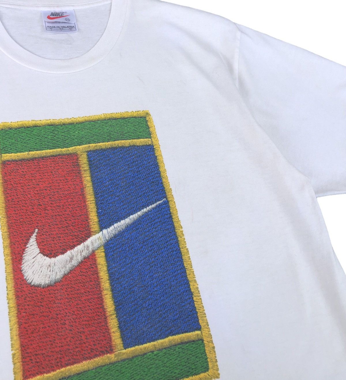 Nike Vintage 90s Nike Court Big Logo Tee Size US M / EU 48-50 / 2 - 4 Thumbnail
