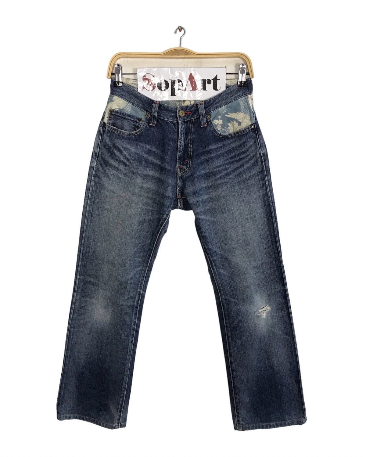 Japanese Brand × Vintage Vintage Japanese Brand Naminoritatsujin Distressed Jeans Size US 28 / EU 44 - 1 Thumbnail