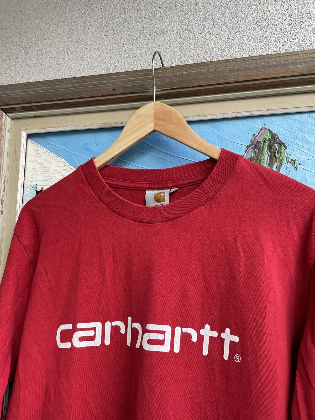 Carhartt Vintage Y2k Carhartt Classic Logo Skate Longsleeve Workwear Size US L / EU 52-54 / 3 - 2 Thumbnail