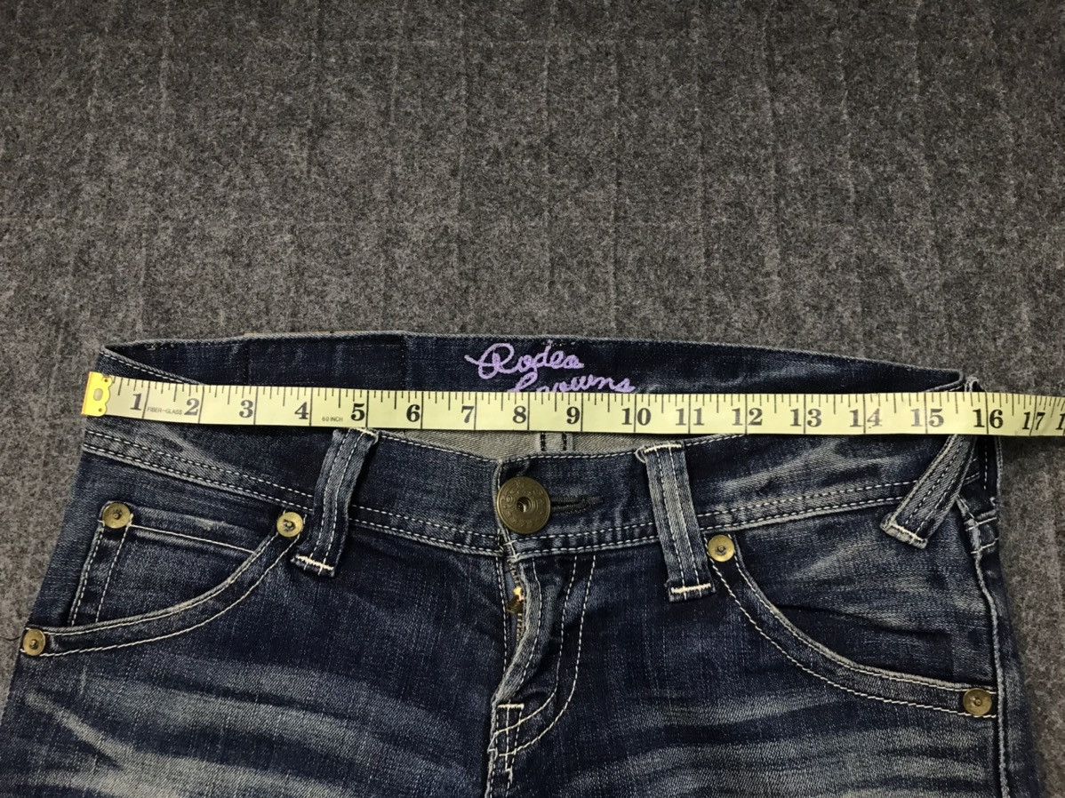 Japanese Brand Rodeo Crown Distressed Denim Jeans Indigo Slim Fit Cut Size US 32 / EU 48 - 10 Thumbnail