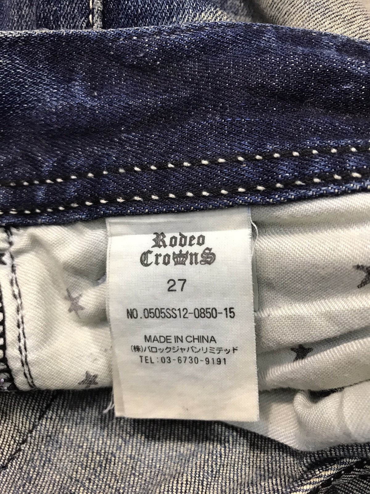 Japanese Brand Rodeo Crown Distressed Denim Jeans Indigo Slim Fit Cut Size US 32 / EU 48 - 6 Thumbnail