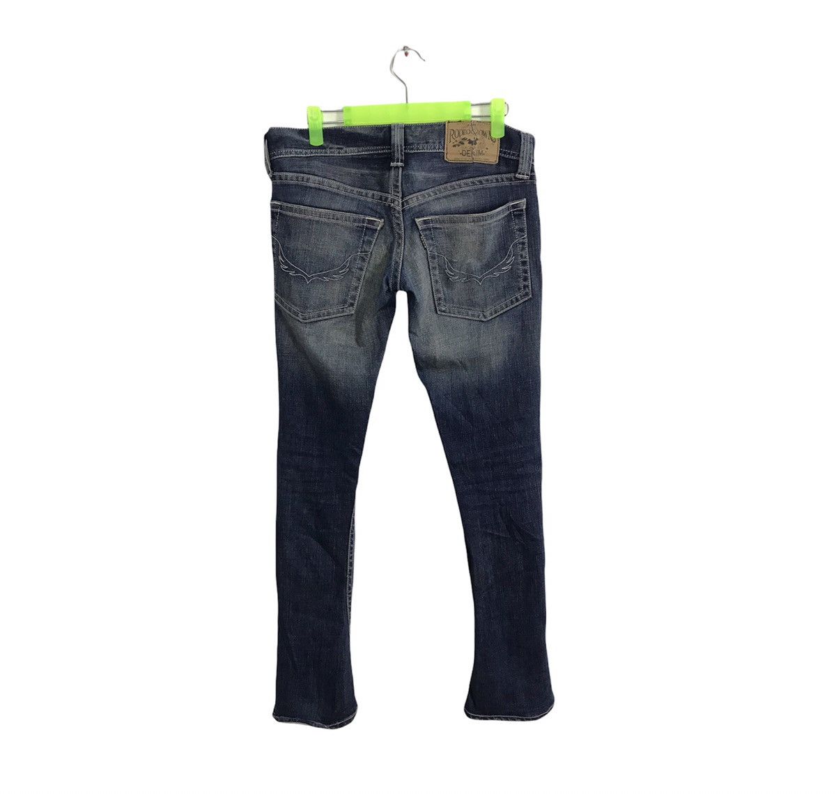 Japanese Brand Rodeo Crown Distressed Denim Jeans Indigo Slim Fit Cut Size US 32 / EU 48 - 2 Thumbnail