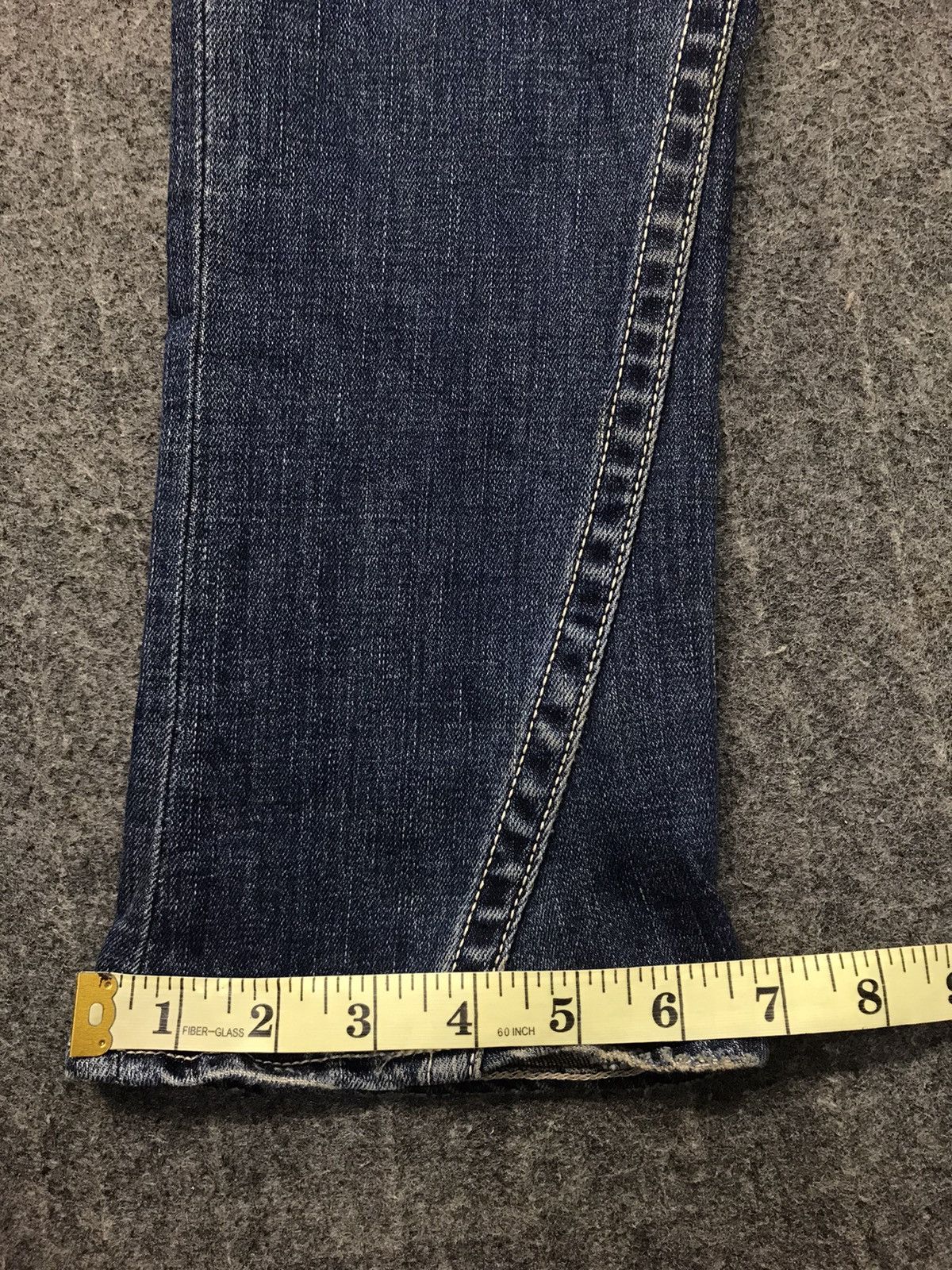 Japanese Brand Rodeo Crown Distressed Denim Jeans Indigo Slim Fit Cut Size US 32 / EU 48 - 15 Thumbnail