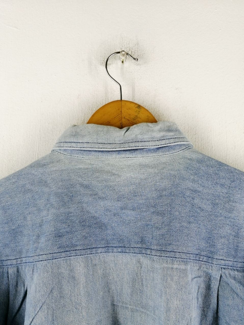 Valentino CARLO VALENTINO PATCHWORK BUTTON UP DENIM SHIRT Size US L / EU 52-54 / 3 - 5 Thumbnail