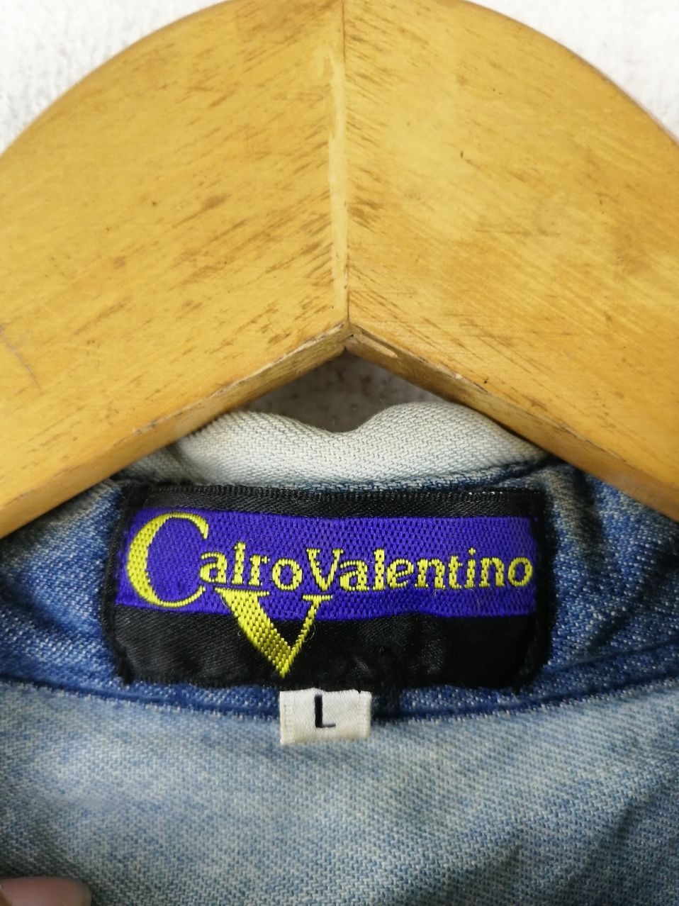 Valentino CARLO VALENTINO PATCHWORK BUTTON UP DENIM SHIRT Size US L / EU 52-54 / 3 - 6 Thumbnail