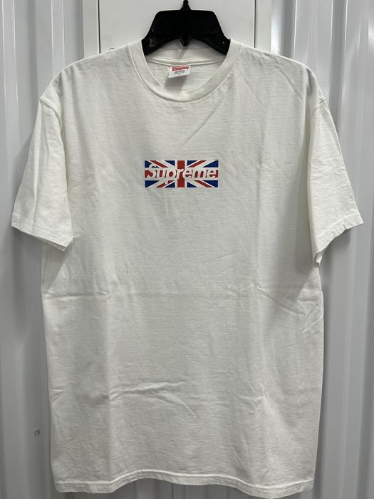 Supreme union jack box cheap logo tee