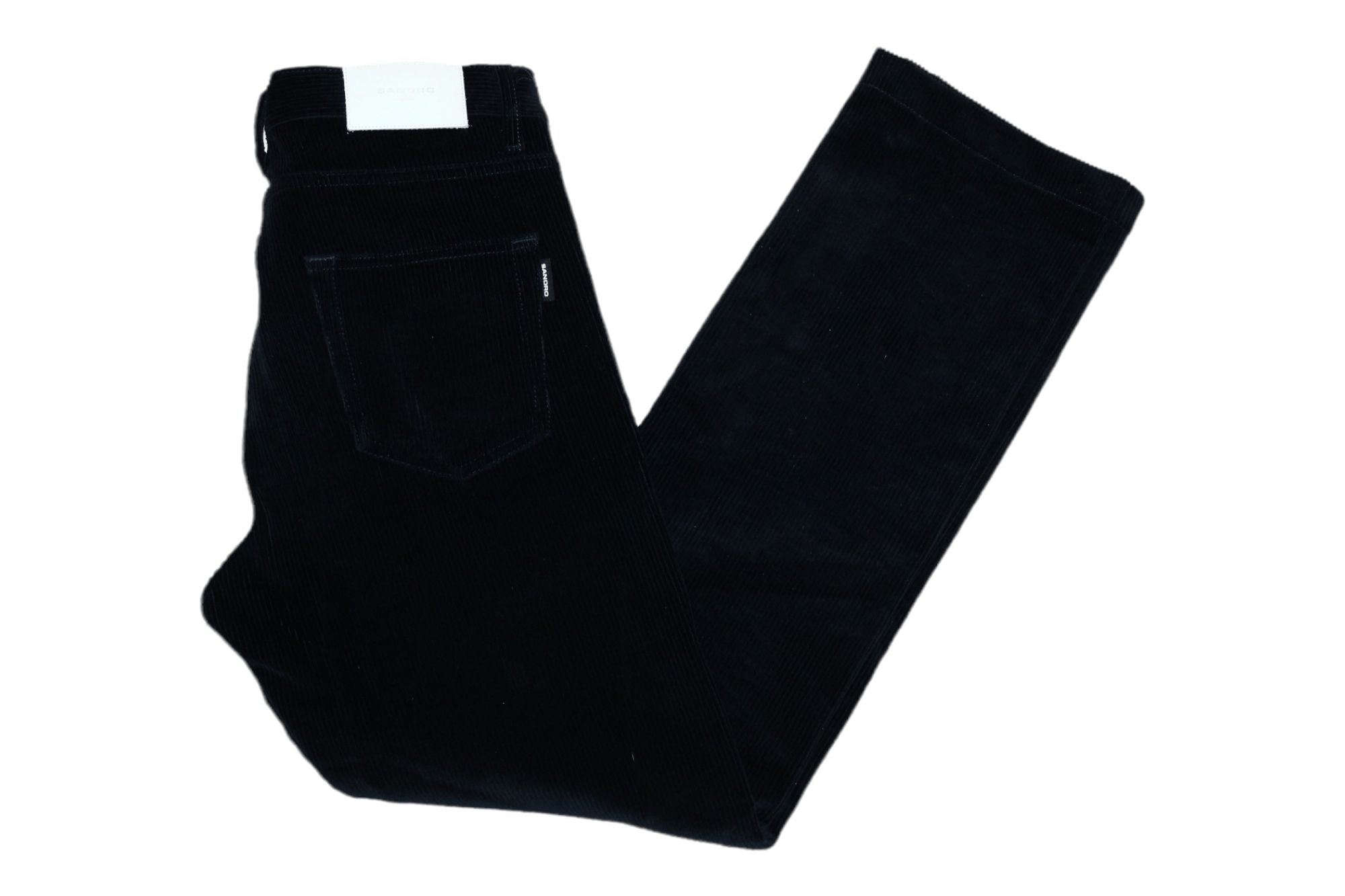 Sandro Paris Blackness Straight Corduroy Pants