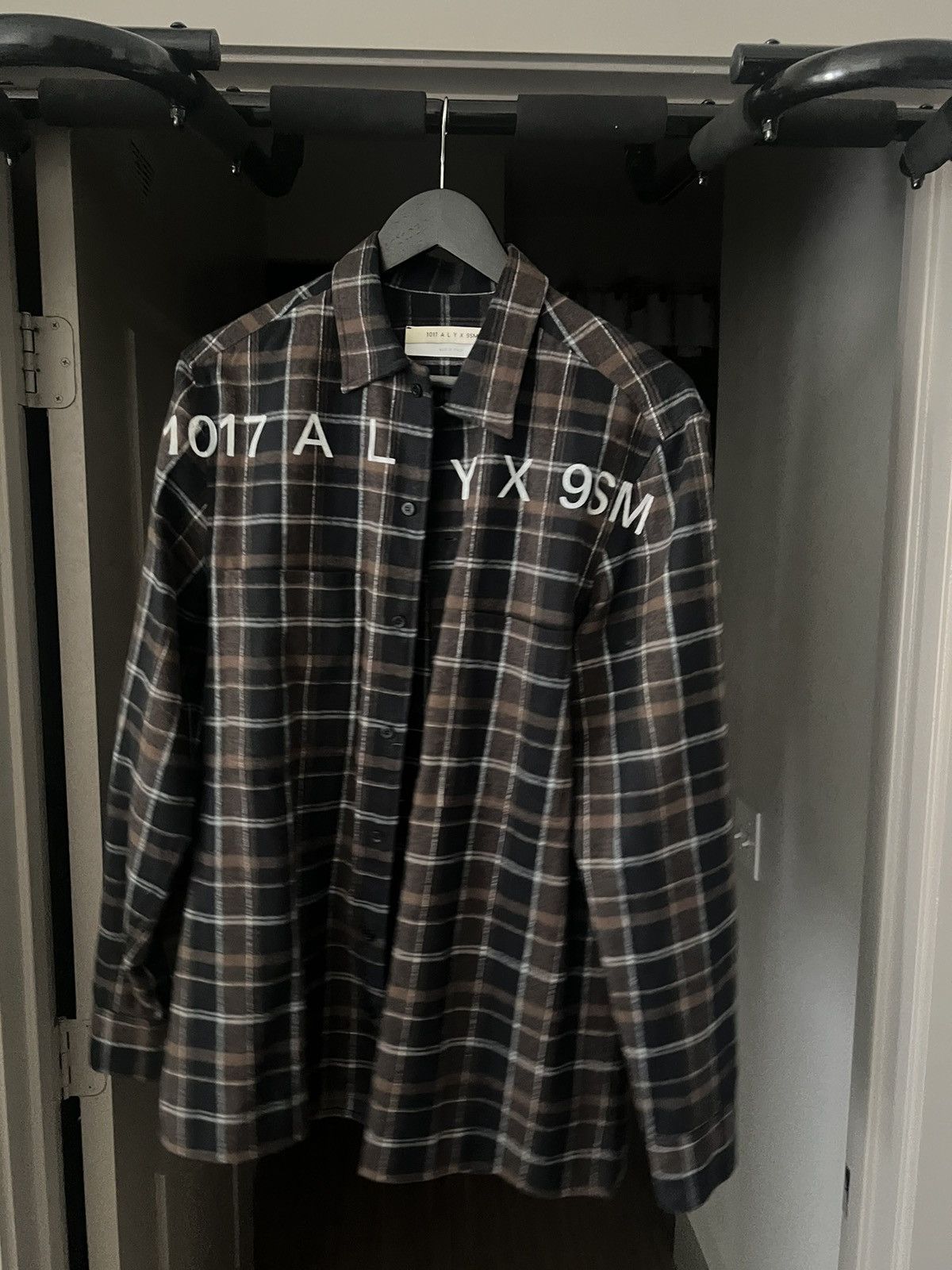 image of 1017 Alyx 9Sm Alyx 1017 9Sm Flannel in Brown, Men's (Size Small)