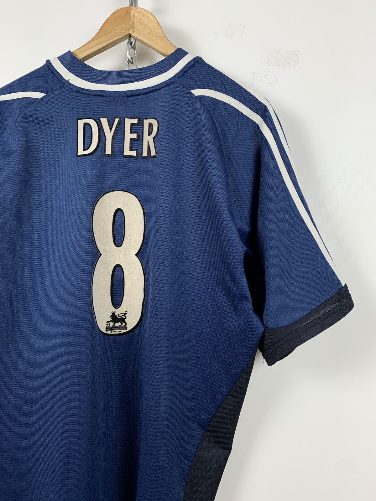 Adidas 2001/02 Adidas Newcastle United Kieron Dyer #8 Soccer Jersey Size US L / EU 52-54 / 3 - 11 Thumbnail