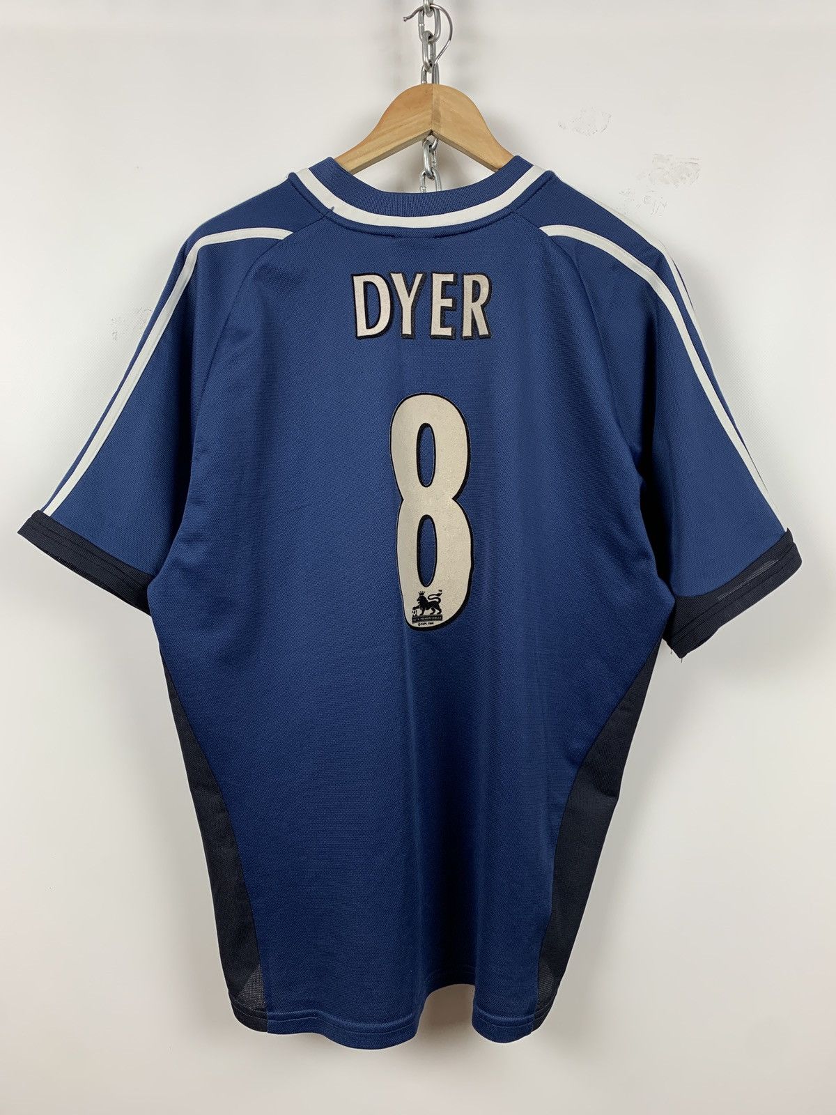 Adidas 2001/02 Adidas Newcastle United Kieron Dyer #8 Soccer Jersey Size US L / EU 52-54 / 3 - 2 Thumbnail