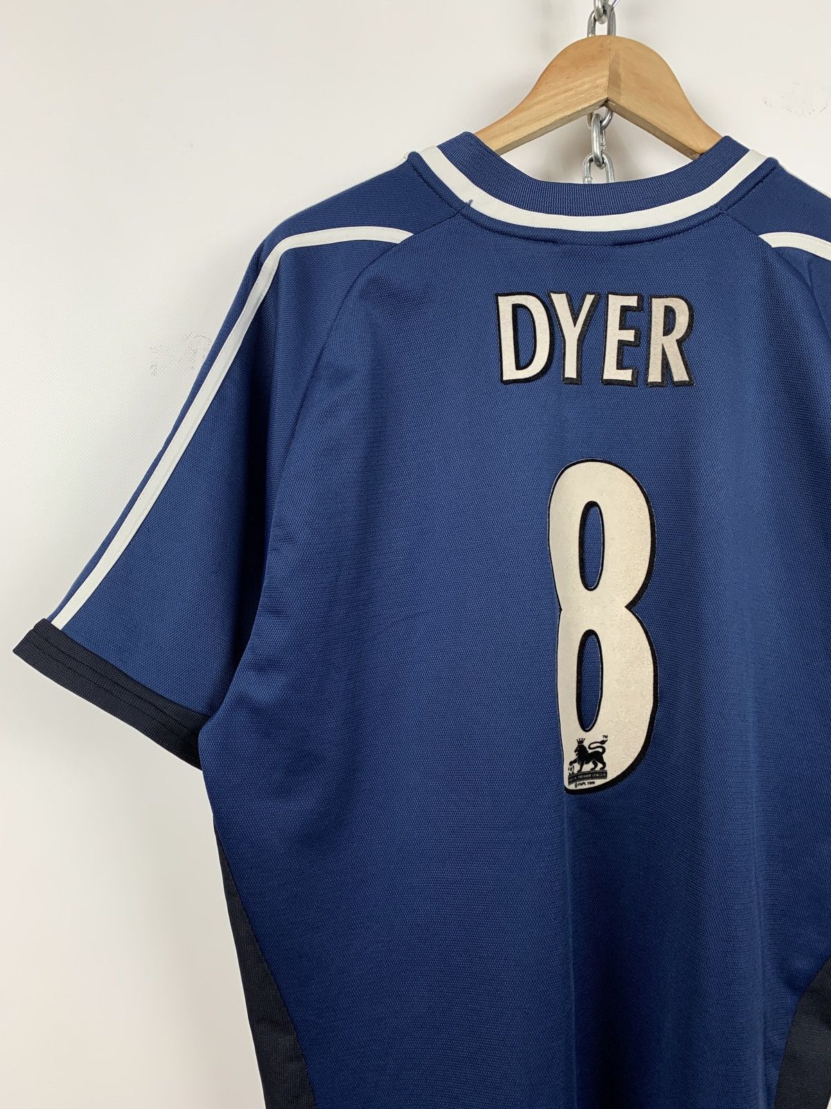 Adidas 2001/02 Adidas Newcastle United Kieron Dyer #8 Soccer Jersey Size US L / EU 52-54 / 3 - 10 Thumbnail