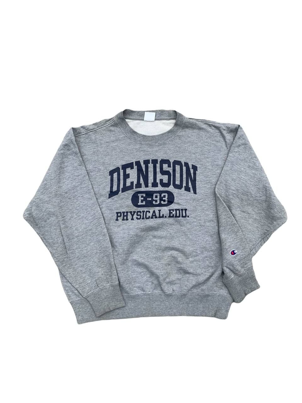 Champion Vintage Champion Denison Spellout Sweatshirt Size US XL / EU 56 / 4 - 1 Thumbnail