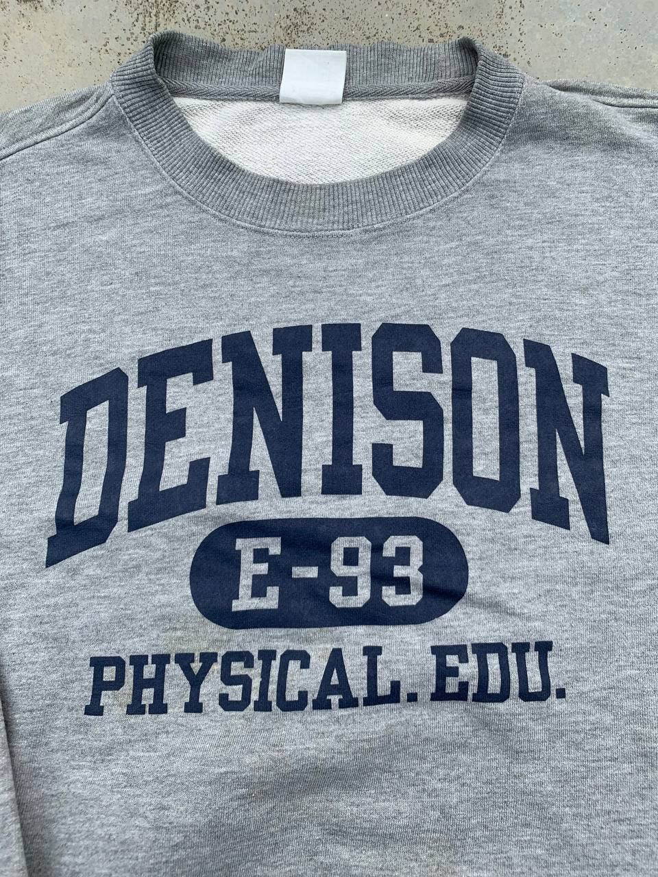 Champion Vintage Champion Denison Spellout Sweatshirt Size US XL / EU 56 / 4 - 2 Thumbnail