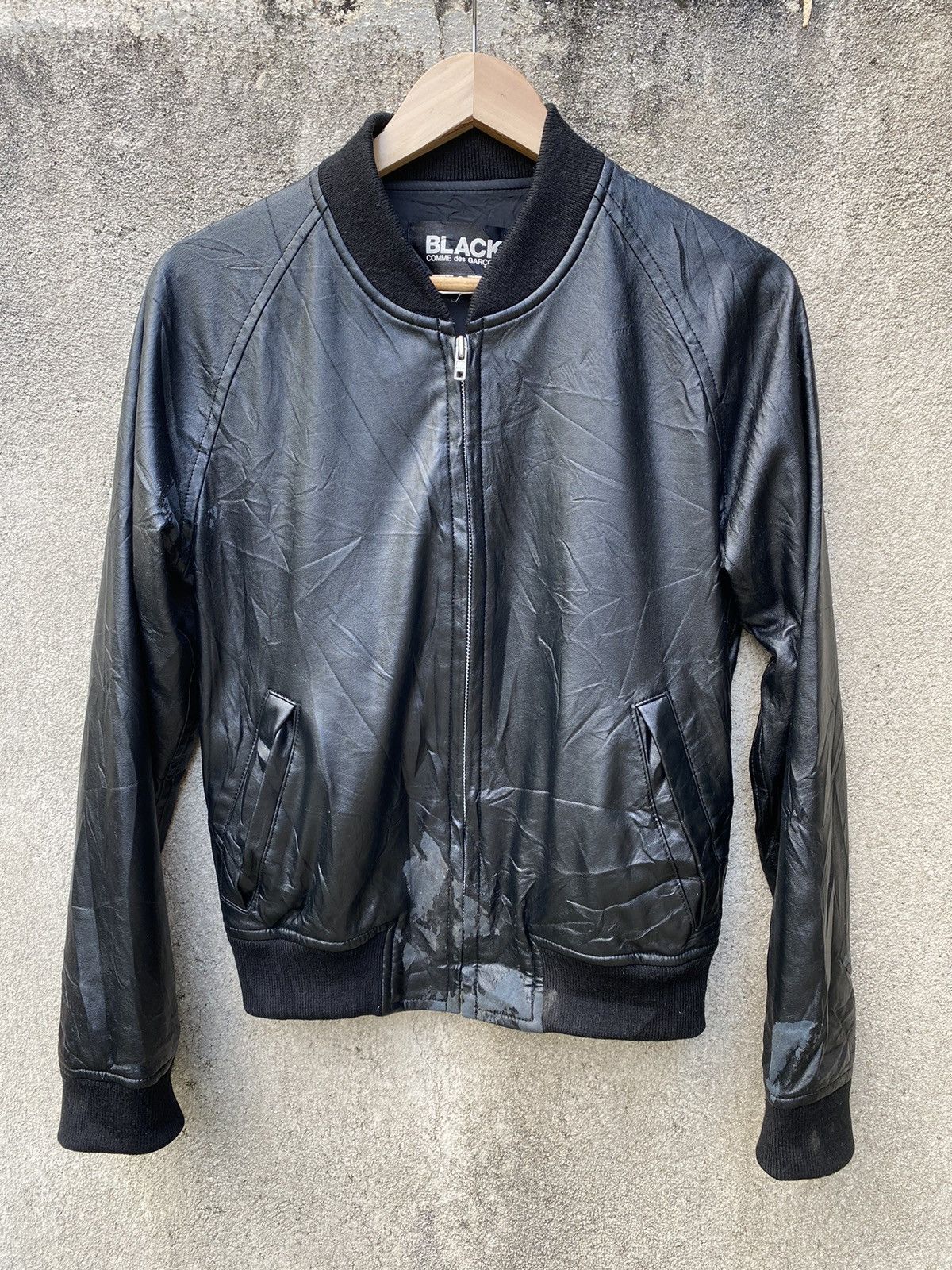 Comme des Garcons 🔥 AD 2011 COMME des GARÇONS Black Bomber Jacket Size US S / EU 44-46 / 1 - 1 Thumbnail
