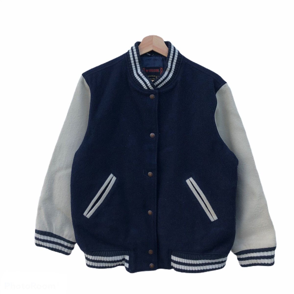 Japanese Brand VINTAGE VARSITY JACKET MCGREGOR Size US L / EU 52-54 / 3 - 1 Thumbnail