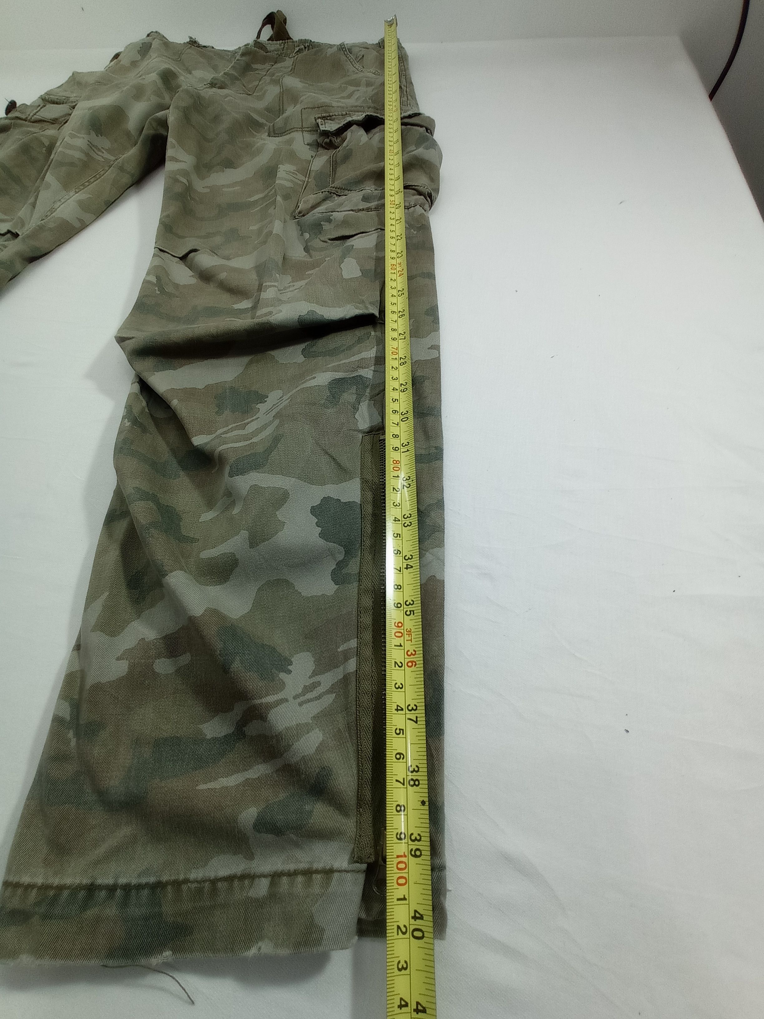 Japanese Brand Real Crush Clothing Camo Tactical Cargo Pants Size US 33 - 14 Thumbnail