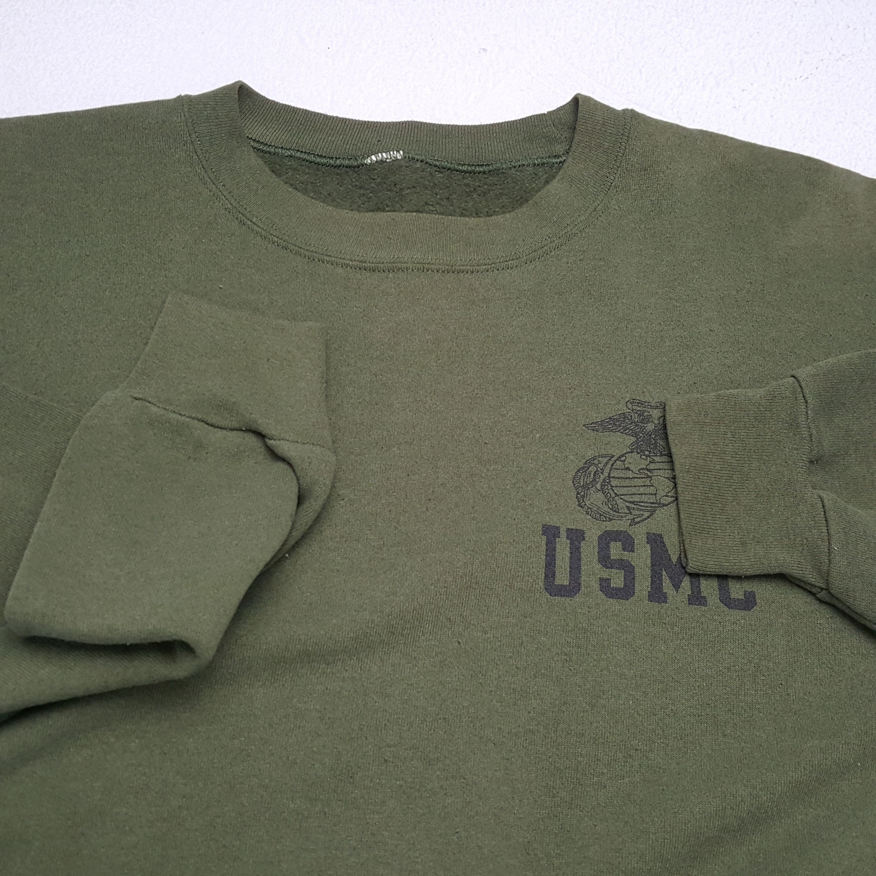 Vintage USMC Military Army Streetwear Style Sweatshirt Size US L / EU 52-54 / 3 - 7 Thumbnail