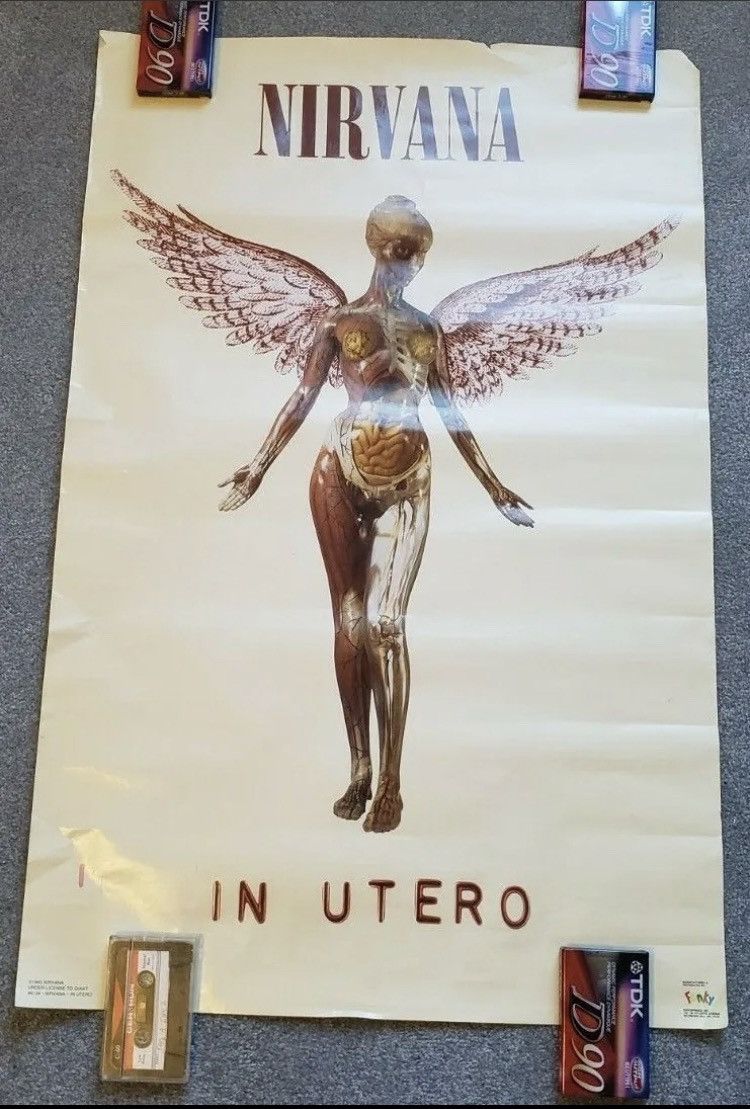 返品交換不可】 NIRVANA“IN POSTER UTERO”VINTAGE ポスター - breza.info