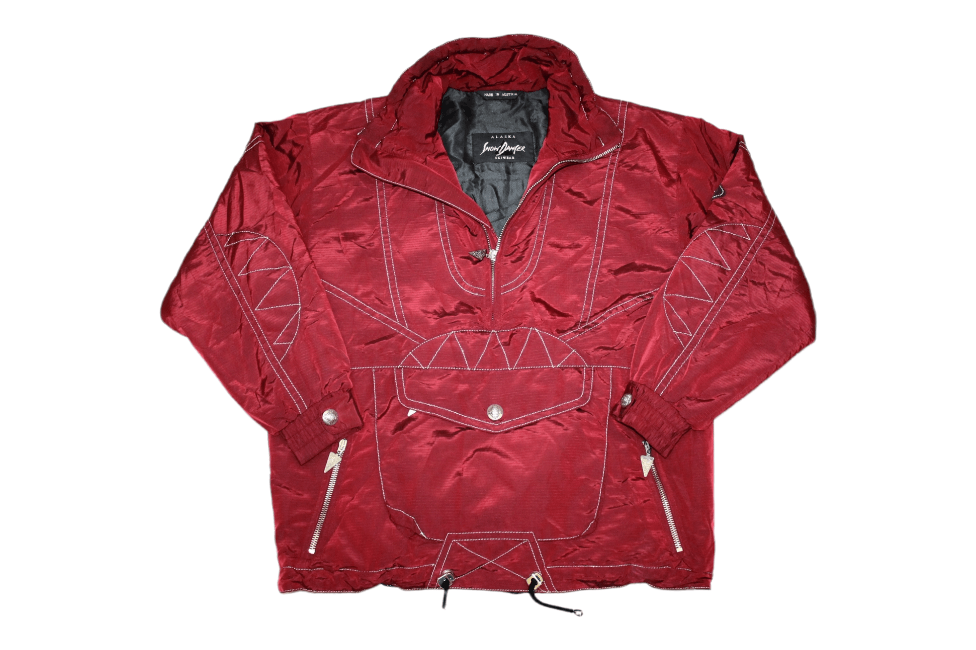 💥 Rare VTG 💥 Alaska Snow Danger Skiwear Pullover Jacket