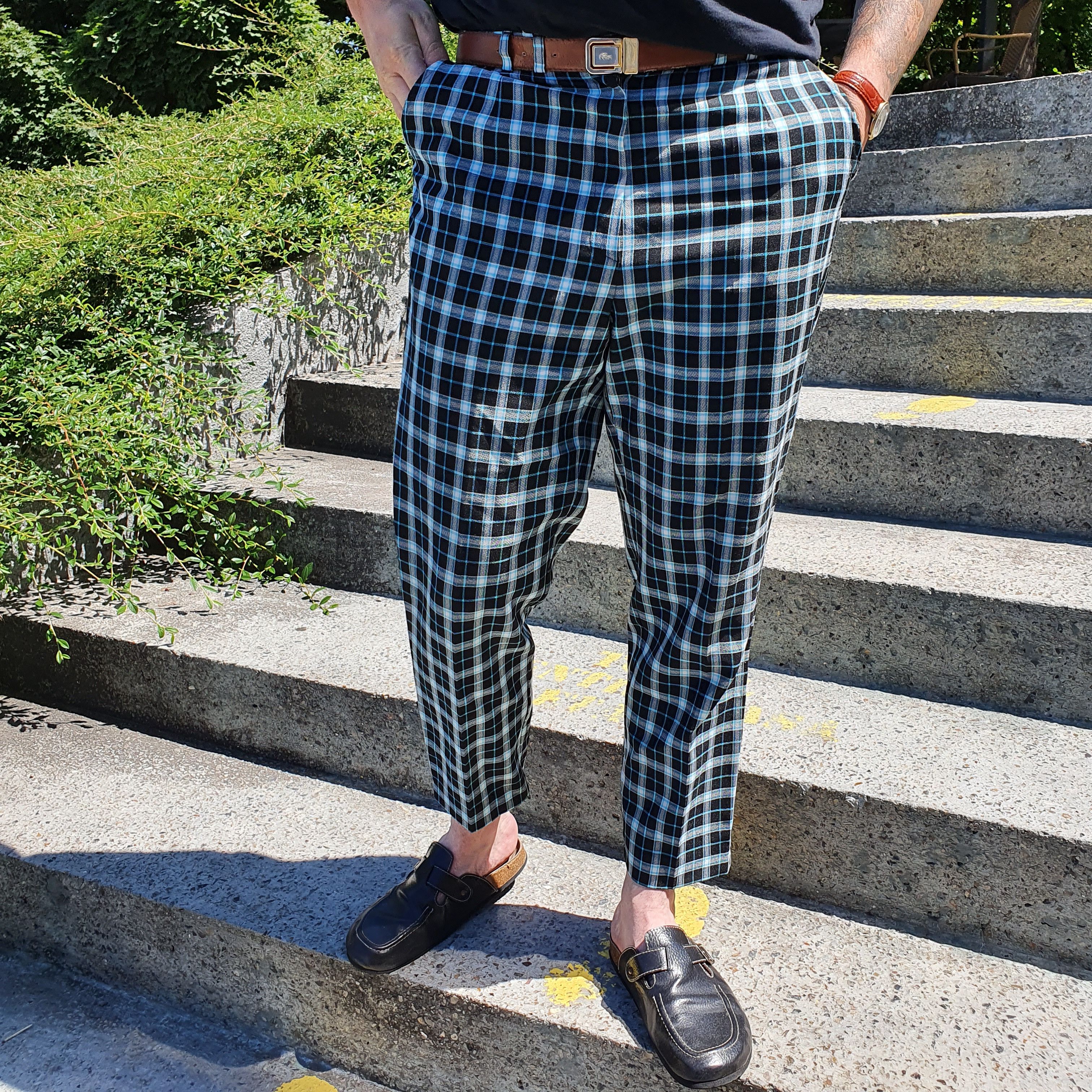 Japanese Brand × Seditionaries 90s Rare Plaid Light Pants Size US 32 / EU 48 - 1 Thumbnail