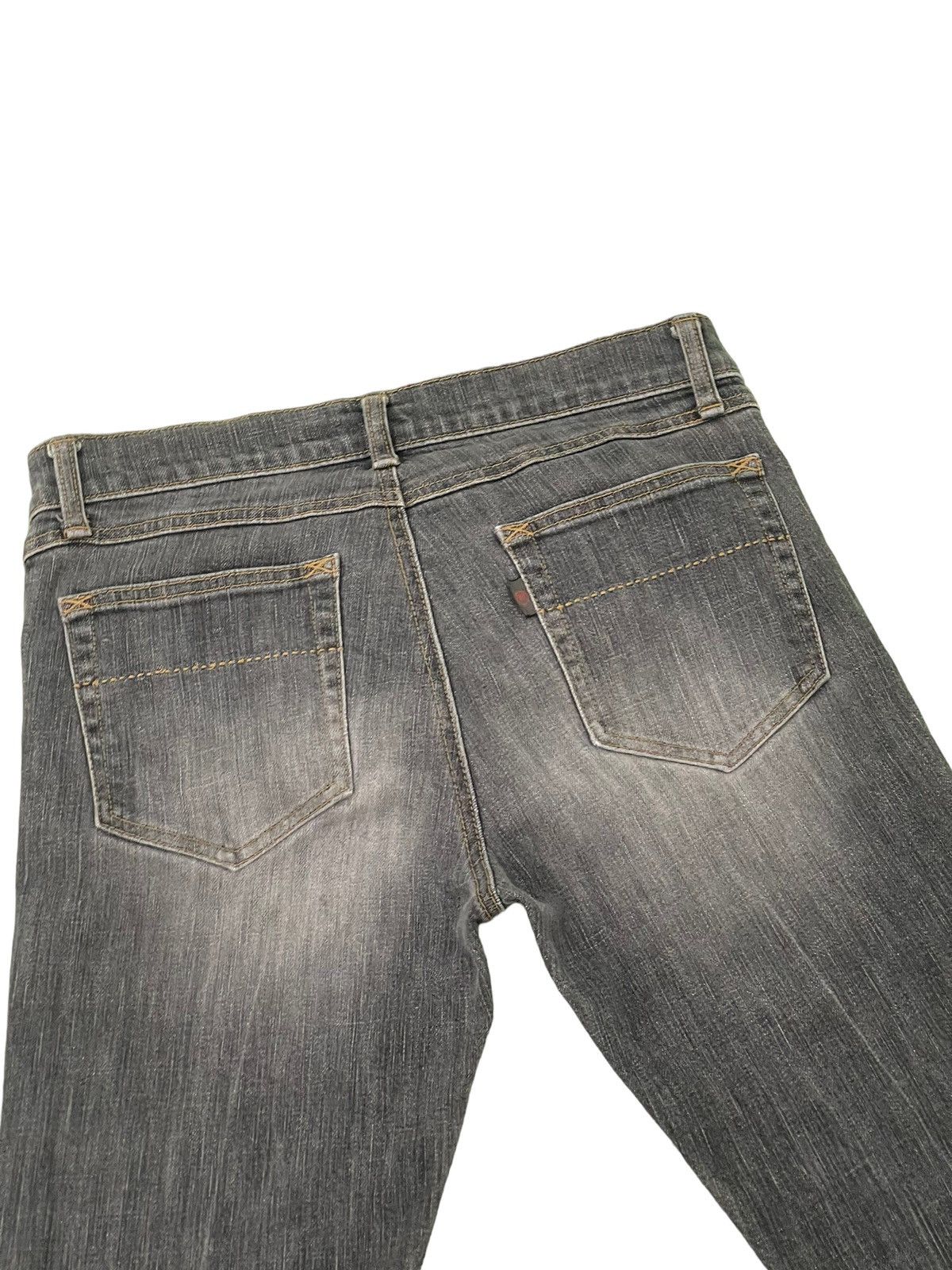 Japanese Brand Flare Jeans Wellbeing Distress Denim Stretch Skinny 4🟦3 Size US 30 / EU 46 - 19 Thumbnail