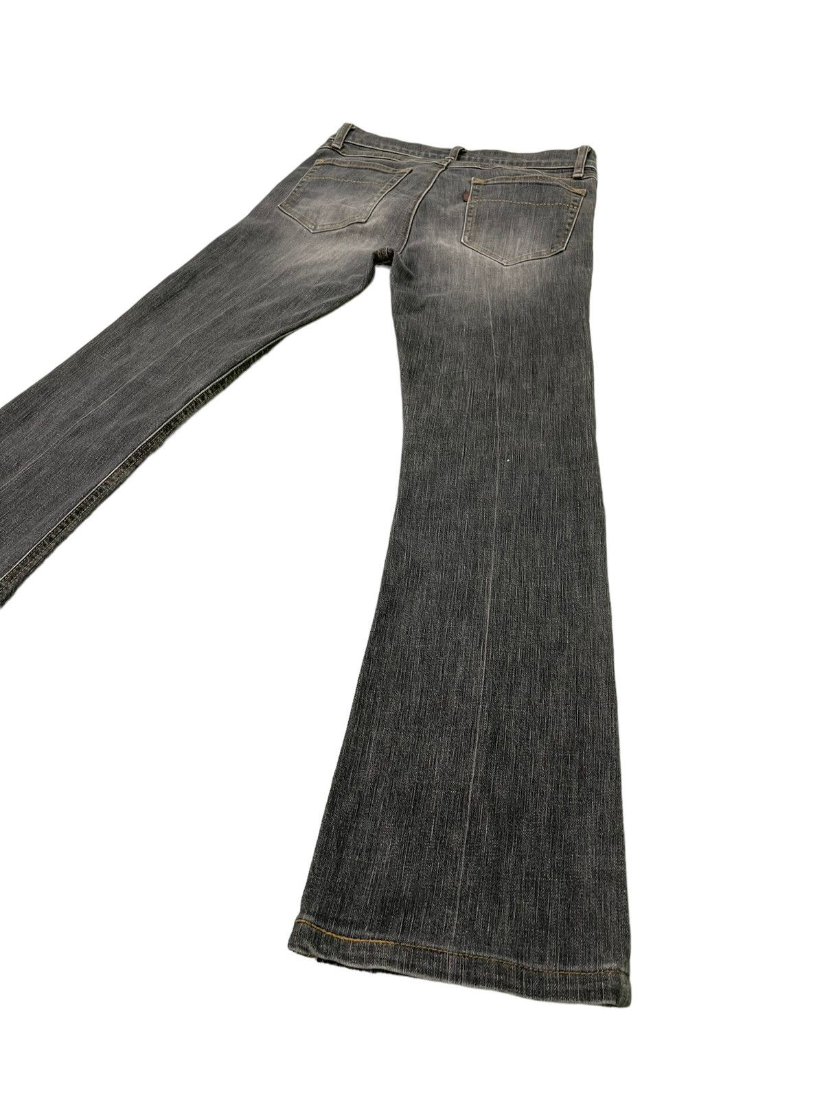 Japanese Brand Flare Jeans Wellbeing Distress Denim Stretch Skinny 4🟦3 Size US 30 / EU 46 - 14 Thumbnail
