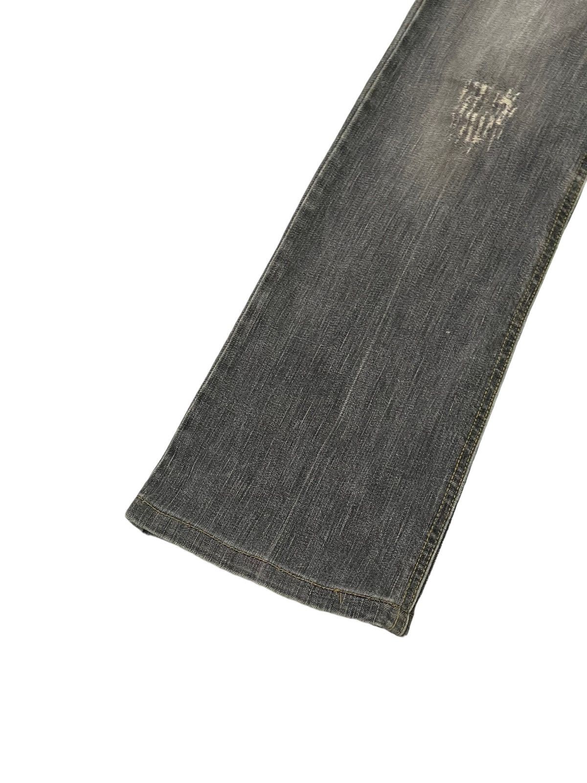 Japanese Brand Flare Jeans Wellbeing Distress Denim Stretch Skinny 4🟦3 Size US 30 / EU 46 - 5 Thumbnail