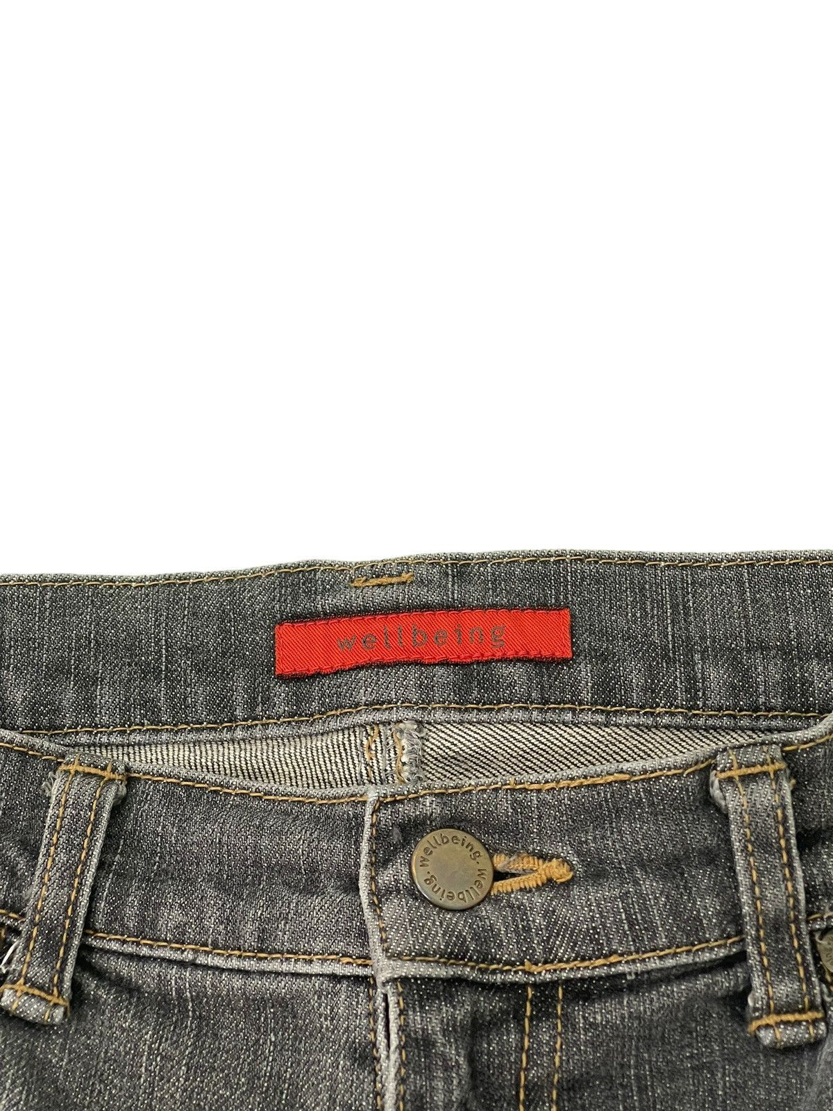 Japanese Brand Flare Jeans Wellbeing Distress Denim Stretch Skinny 4🟦3 Size US 30 / EU 46 - 10 Thumbnail