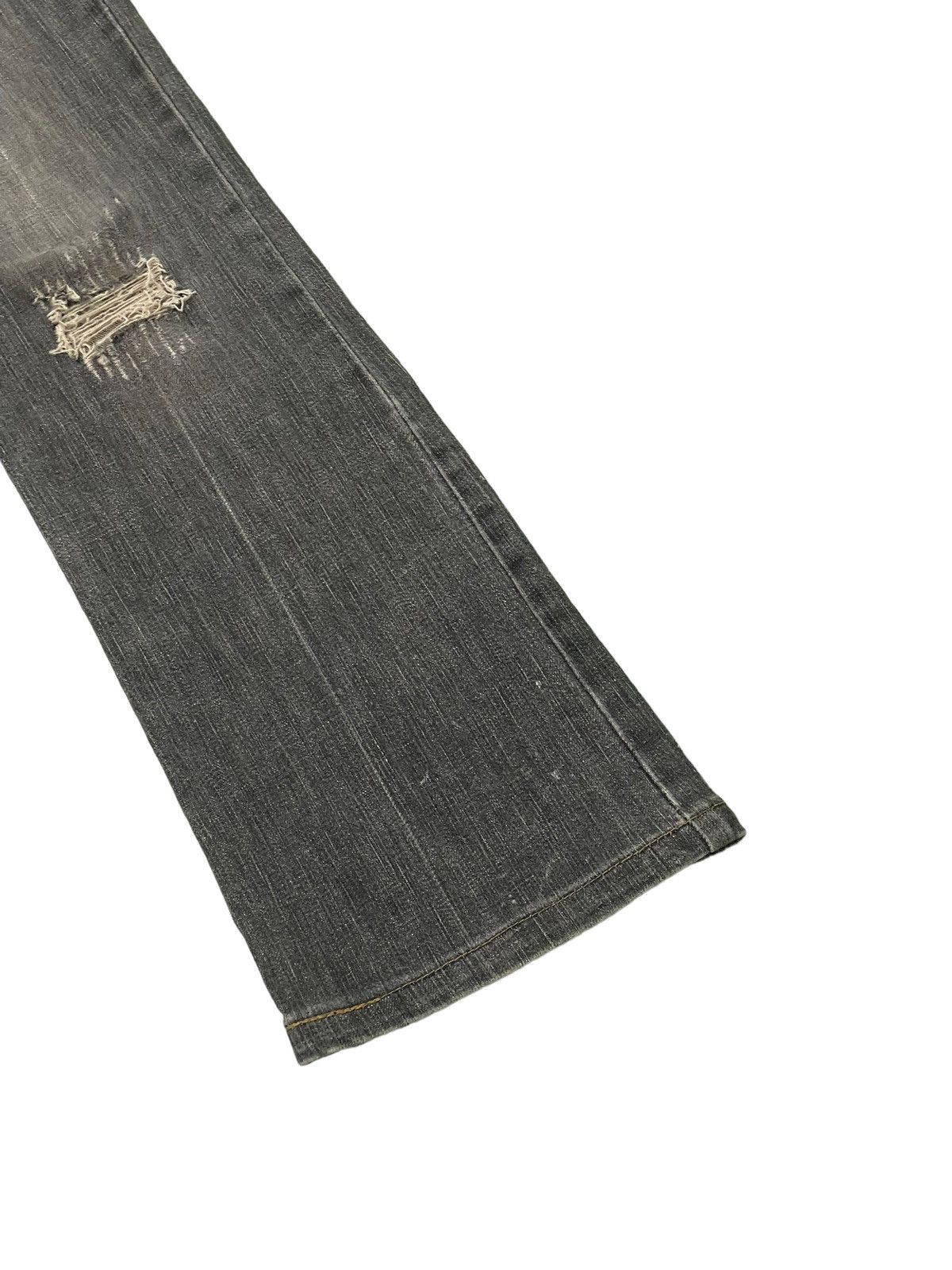 Japanese Brand Flare Jeans Wellbeing Distress Denim Stretch Skinny 4🟦3 Size US 30 / EU 46 - 4 Thumbnail