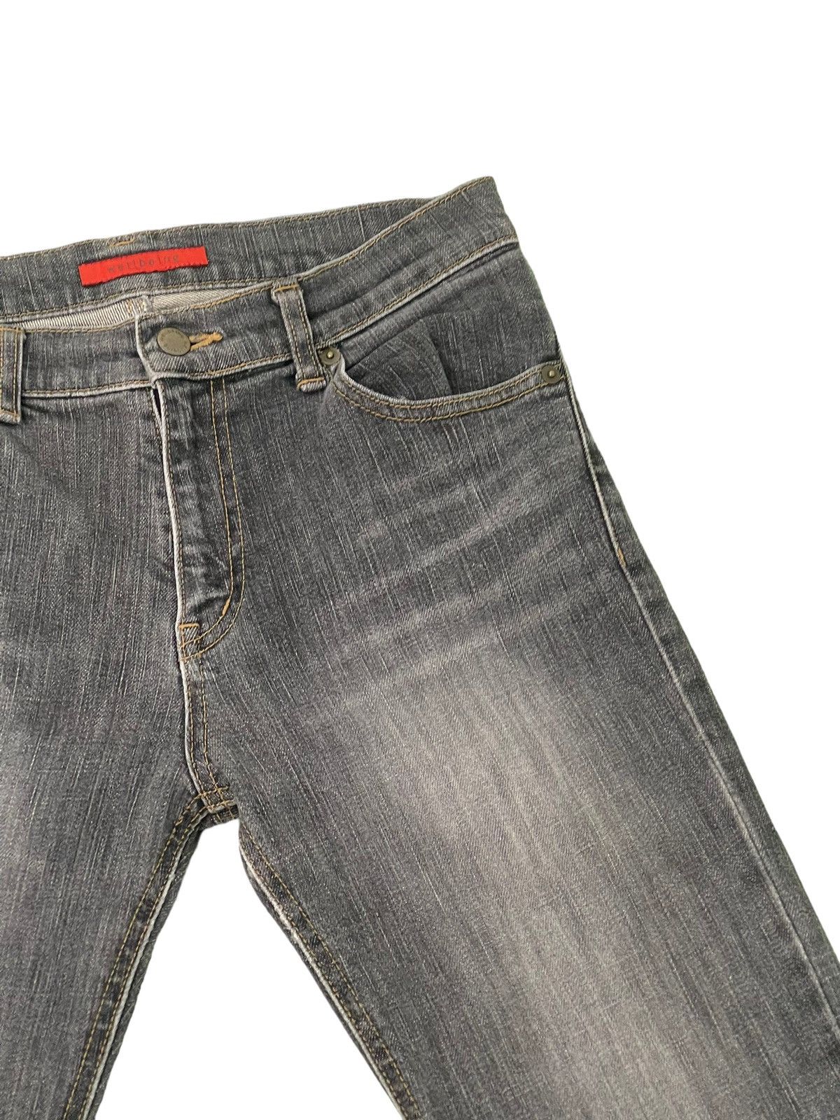 Japanese Brand Flare Jeans Wellbeing Distress Denim Stretch Skinny 4🟦3 Size US 30 / EU 46 - 9 Thumbnail