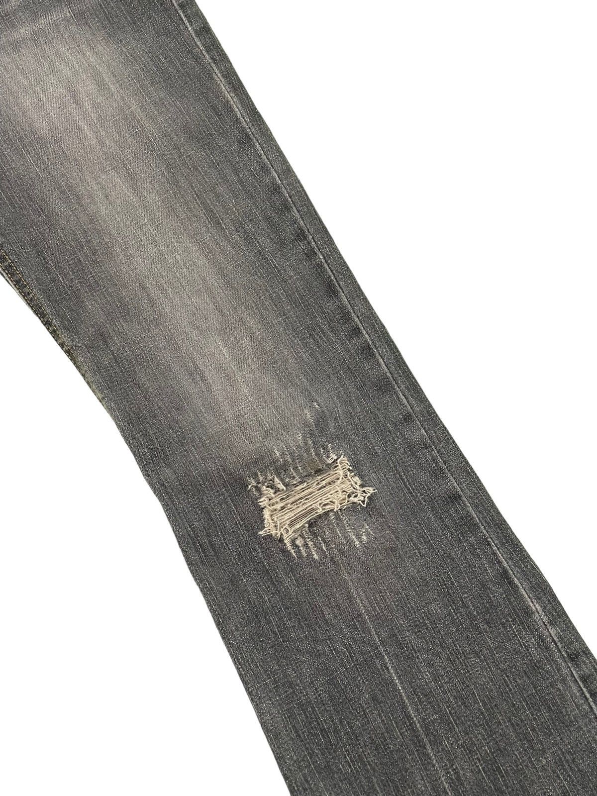 Japanese Brand Flare Jeans Wellbeing Distress Denim Stretch Skinny 4🟦3 Size US 30 / EU 46 - 7 Thumbnail