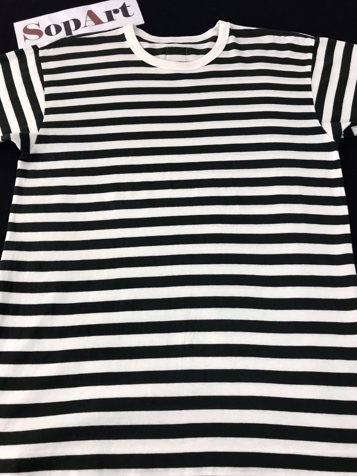 Designer × Issey Miyake Vintage Issey Miyake Design Studio Stripe Tee Size US S / EU 44-46 / 1 - 3 Thumbnail