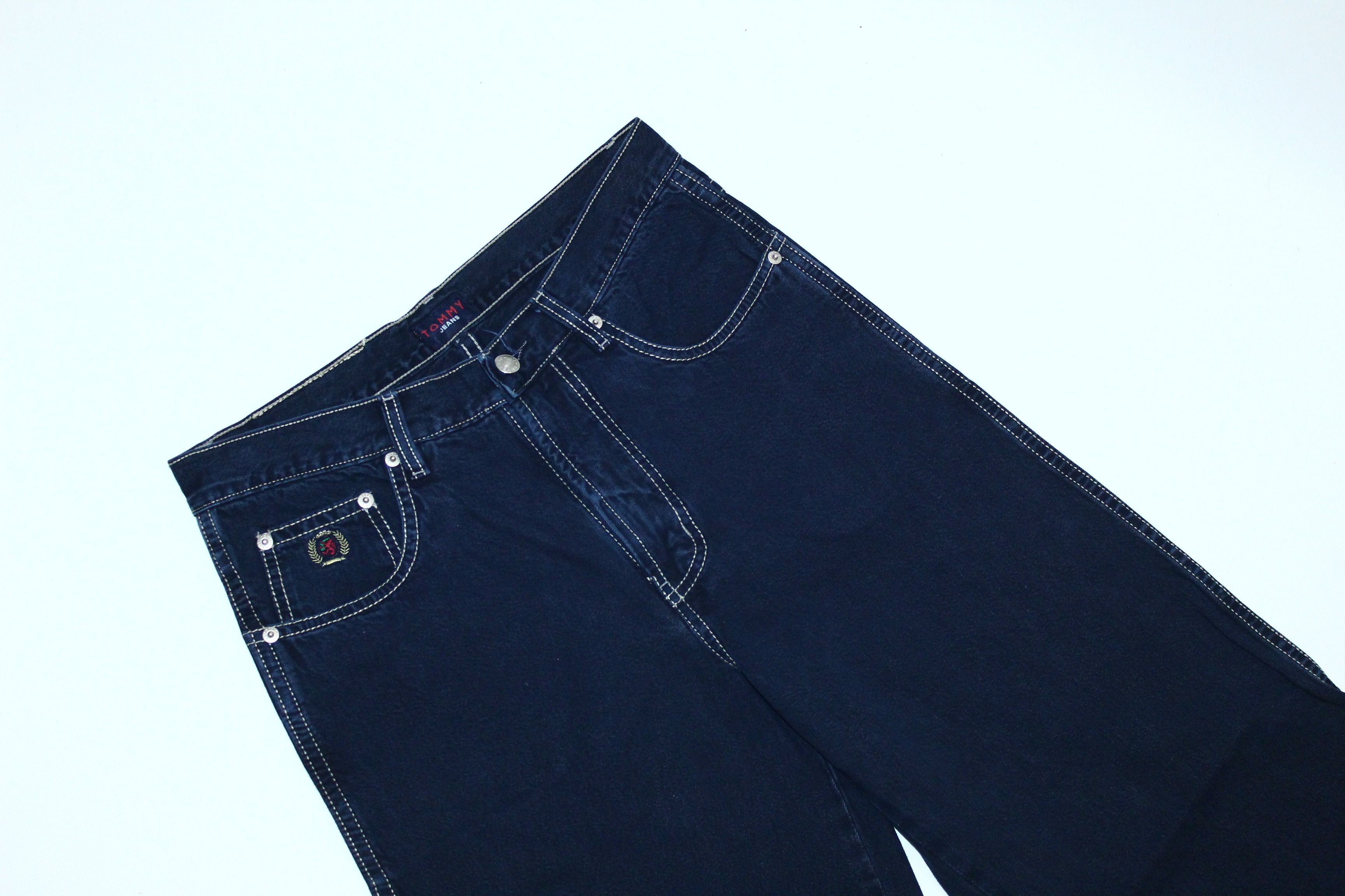 Tommy Hilfiger VTG🔥 Throwback 90's Tommy Hilfiger Baggy Rap Jeans Size US 32 / EU 48 - 4 Thumbnail