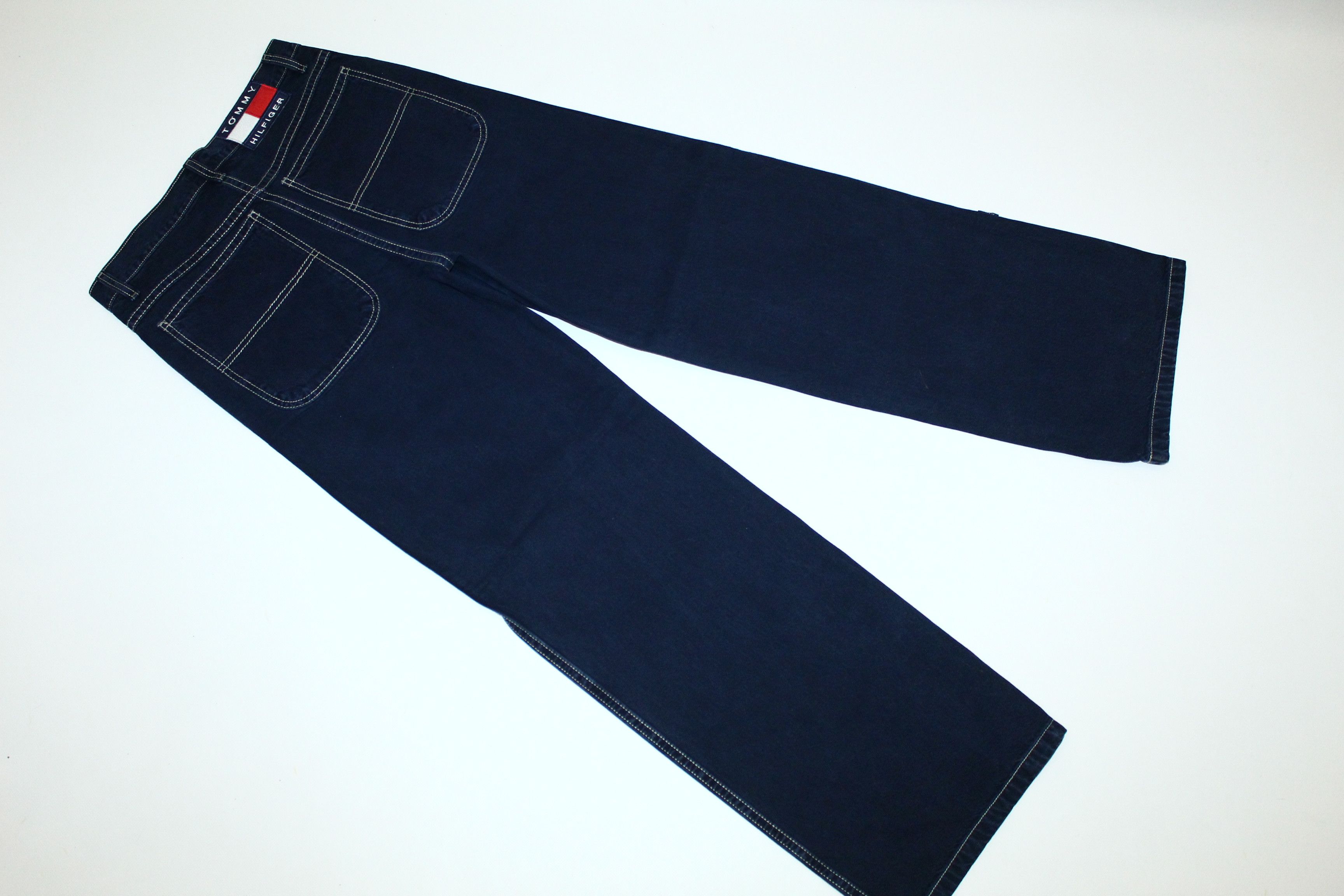 Tommy Hilfiger VTG🔥 Throwback 90's Tommy Hilfiger Baggy Rap Jeans Size US 32 / EU 48 - 2 Thumbnail