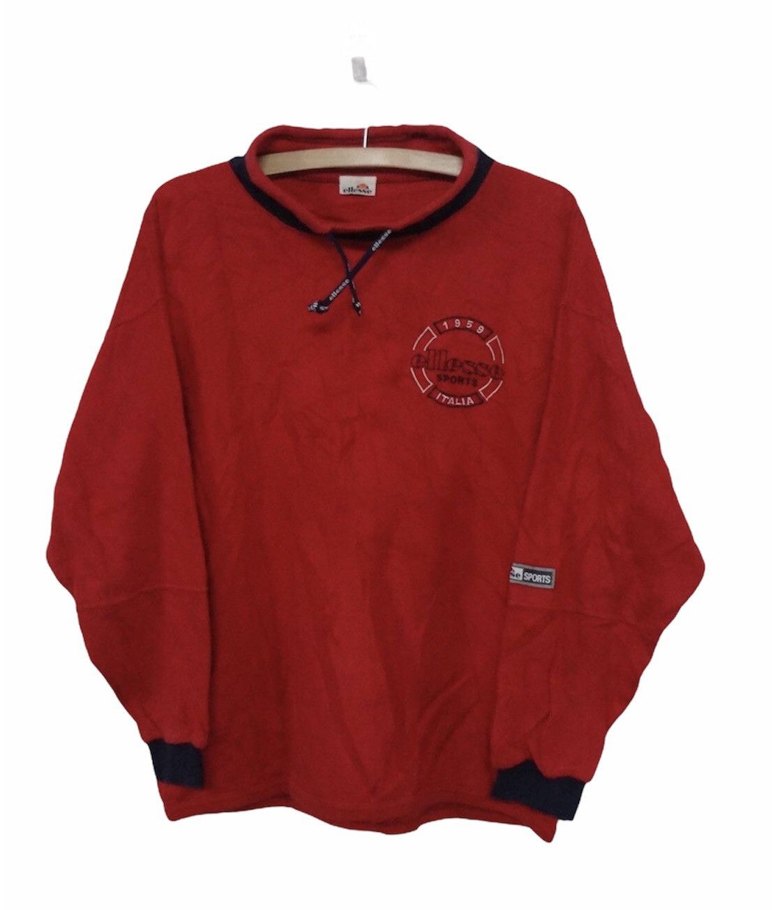 Ellesse × Vintage Vinage 90's Ellesse sport Sweatshirt Crew Neck red Sweatshir Size US S / EU 44-46 / 1 - 1 Thumbnail