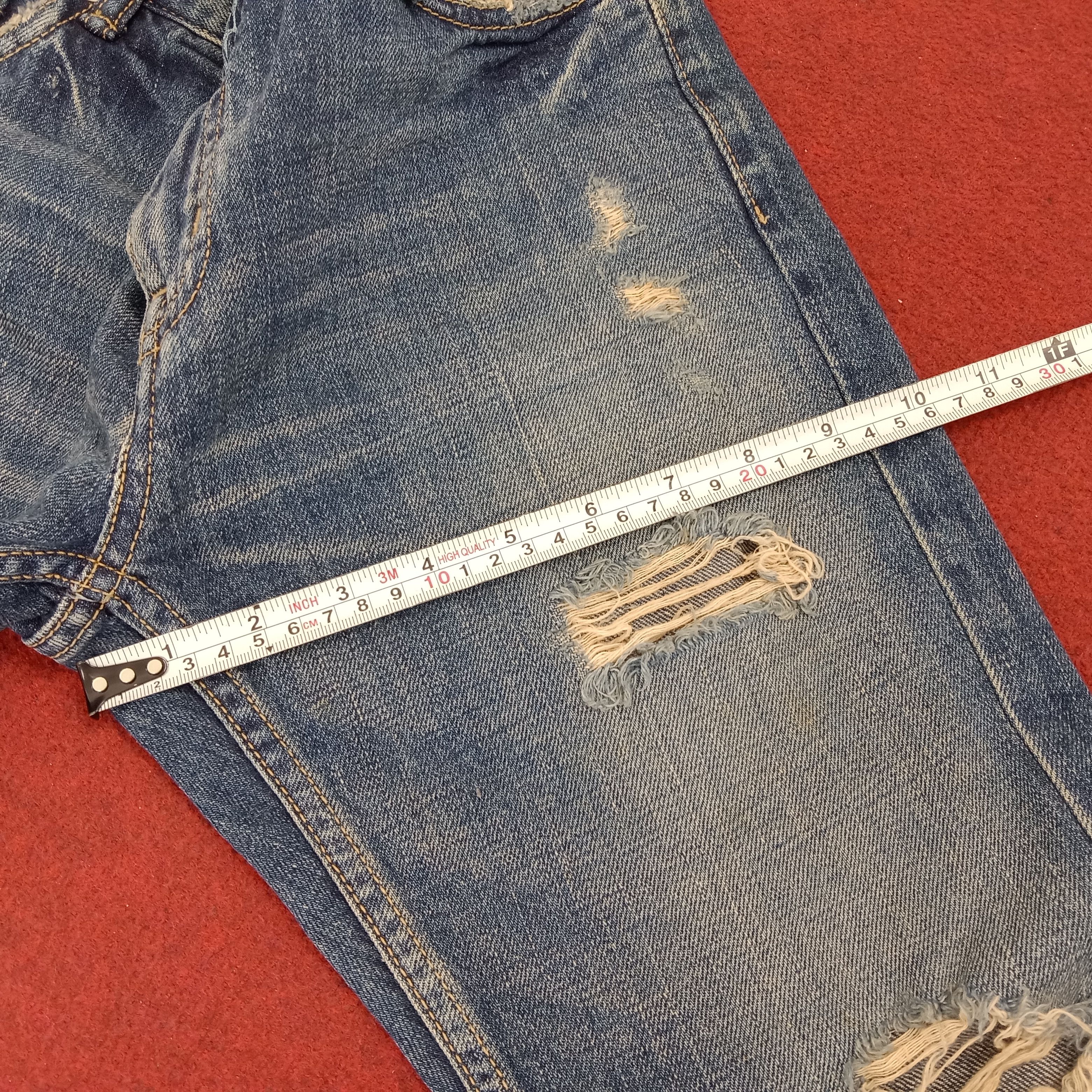 Japanese Brand × Vintage Paranoia Streetwear Rock Punk Fashion Style Distressed Jeans Size US 29 - 19 Thumbnail