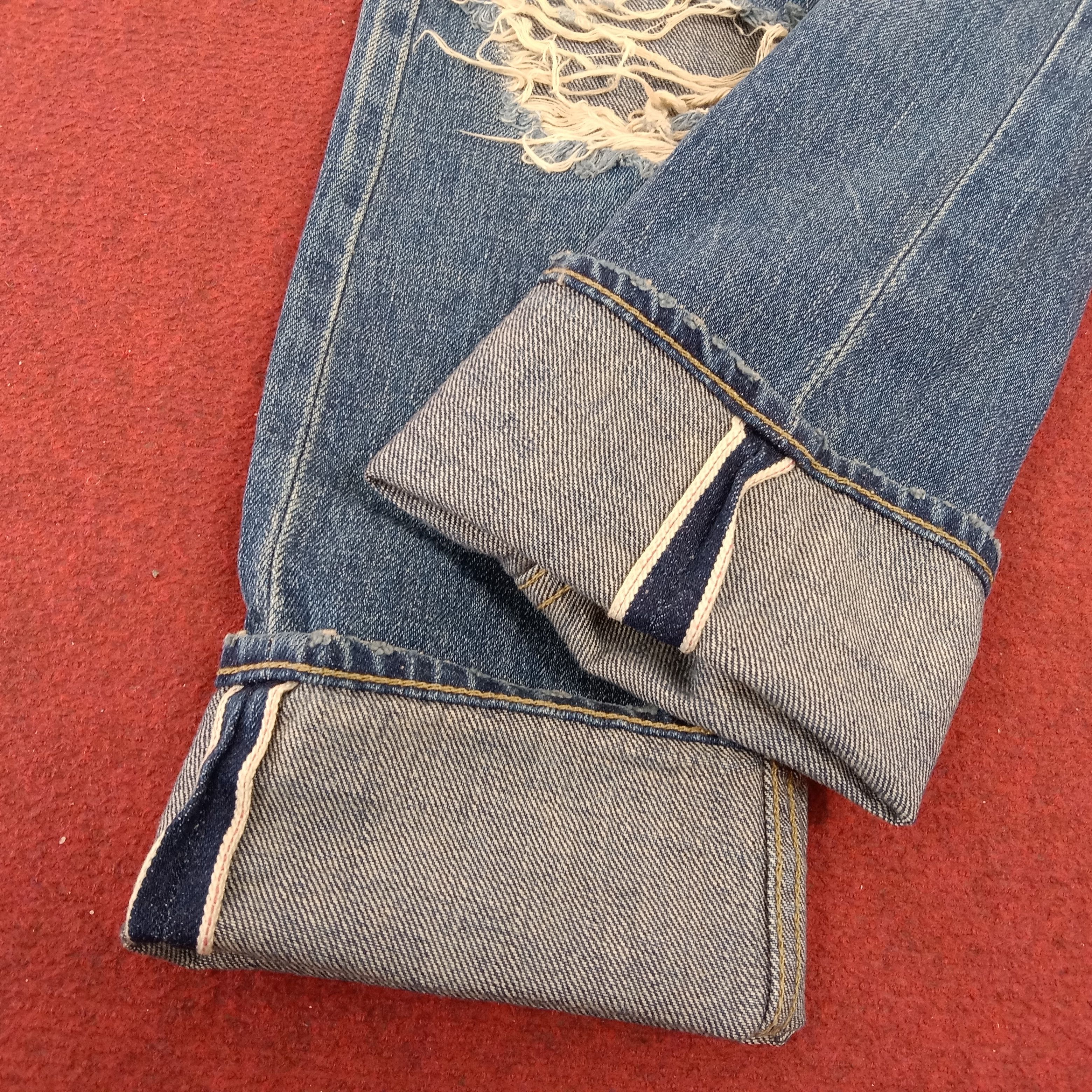 Japanese Brand × Vintage Paranoia Streetwear Rock Punk Fashion Style Distressed Jeans Size US 29 - 14 Thumbnail