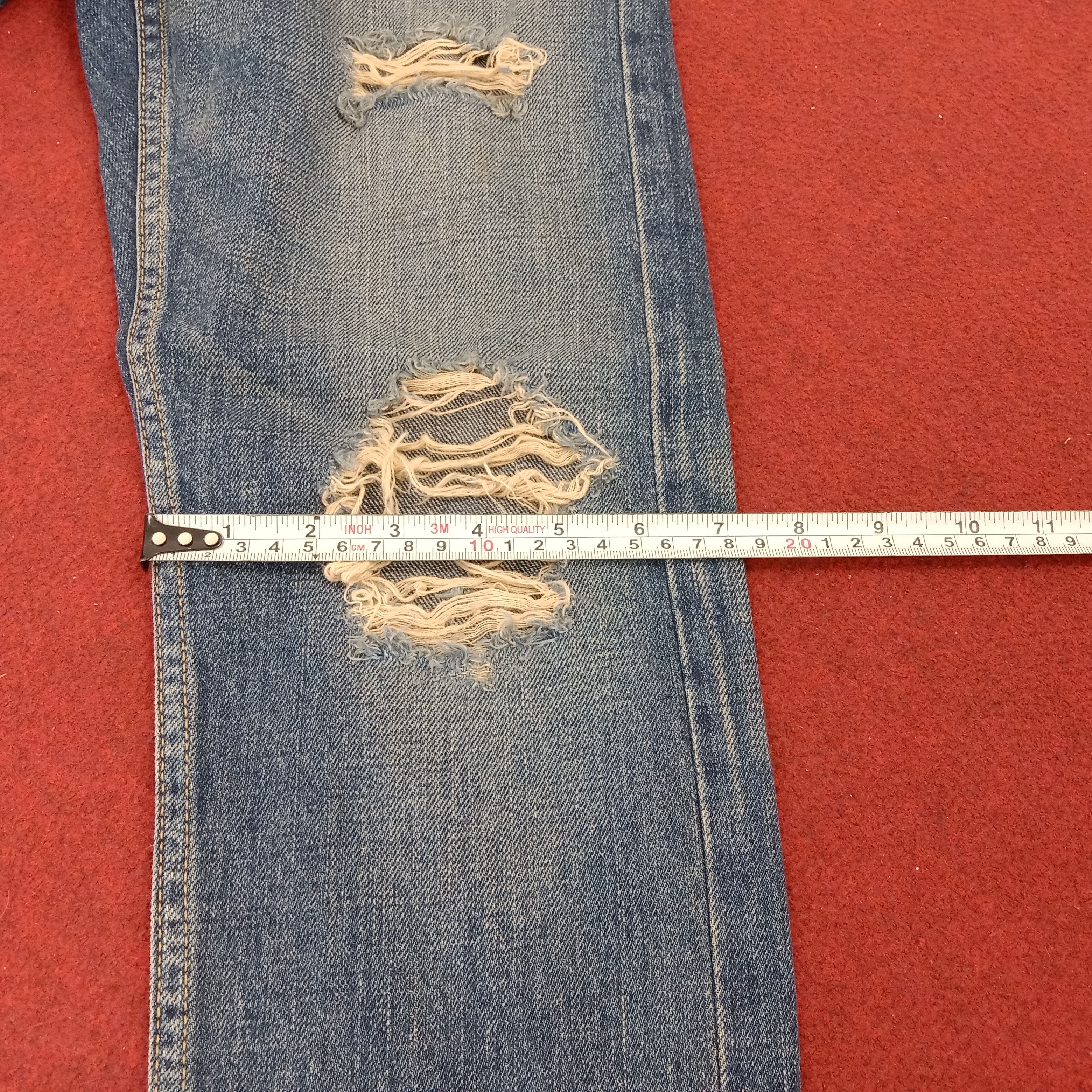 Japanese Brand × Vintage Paranoia Streetwear Rock Punk Fashion Style Distressed Jeans Size US 29 - 20 Thumbnail