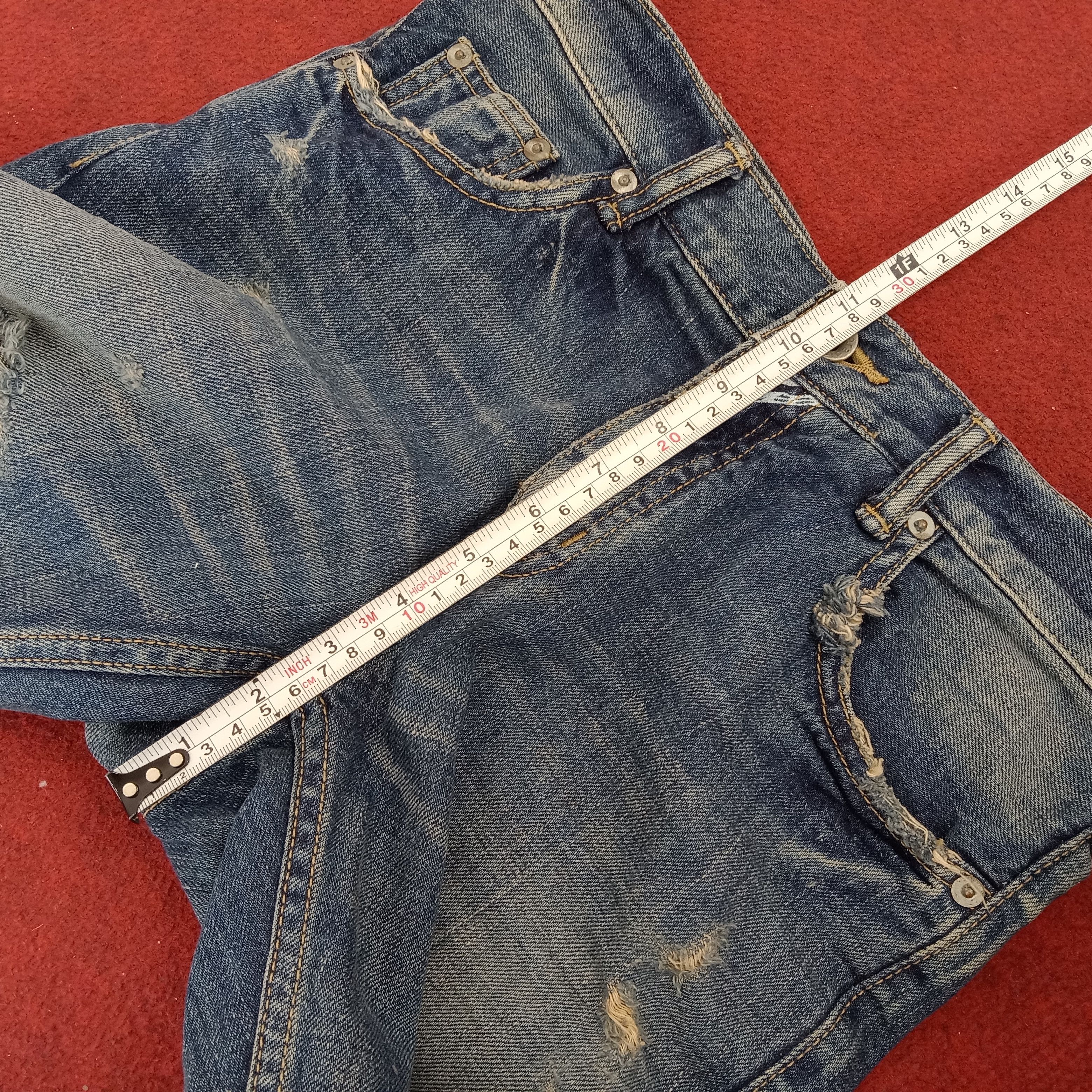 Japanese Brand × Vintage Paranoia Streetwear Rock Punk Fashion Style Distressed Jeans Size US 29 - 18 Thumbnail