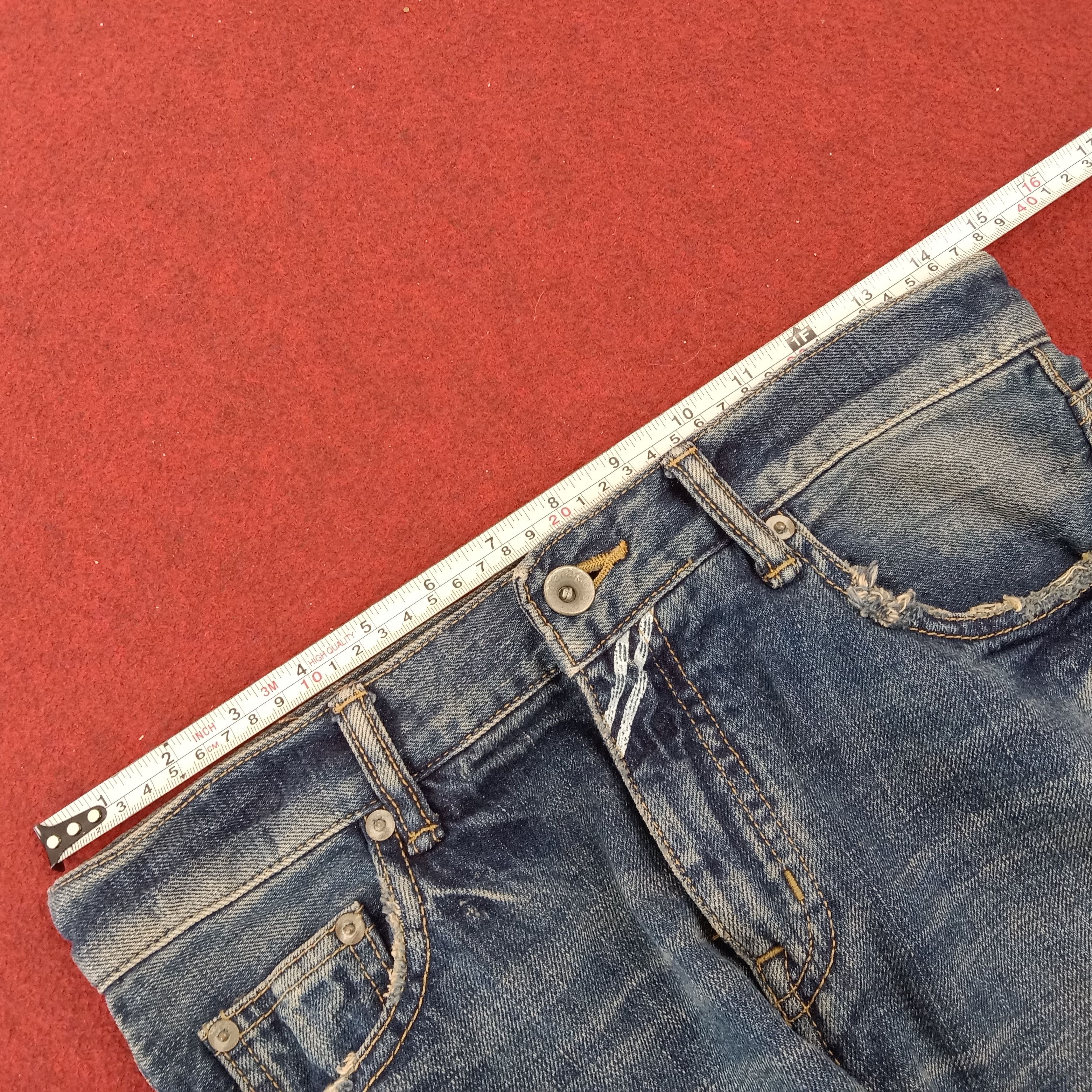 Japanese Brand × Vintage Paranoia Streetwear Rock Punk Fashion Style Distressed Jeans Size US 29 - 17 Thumbnail