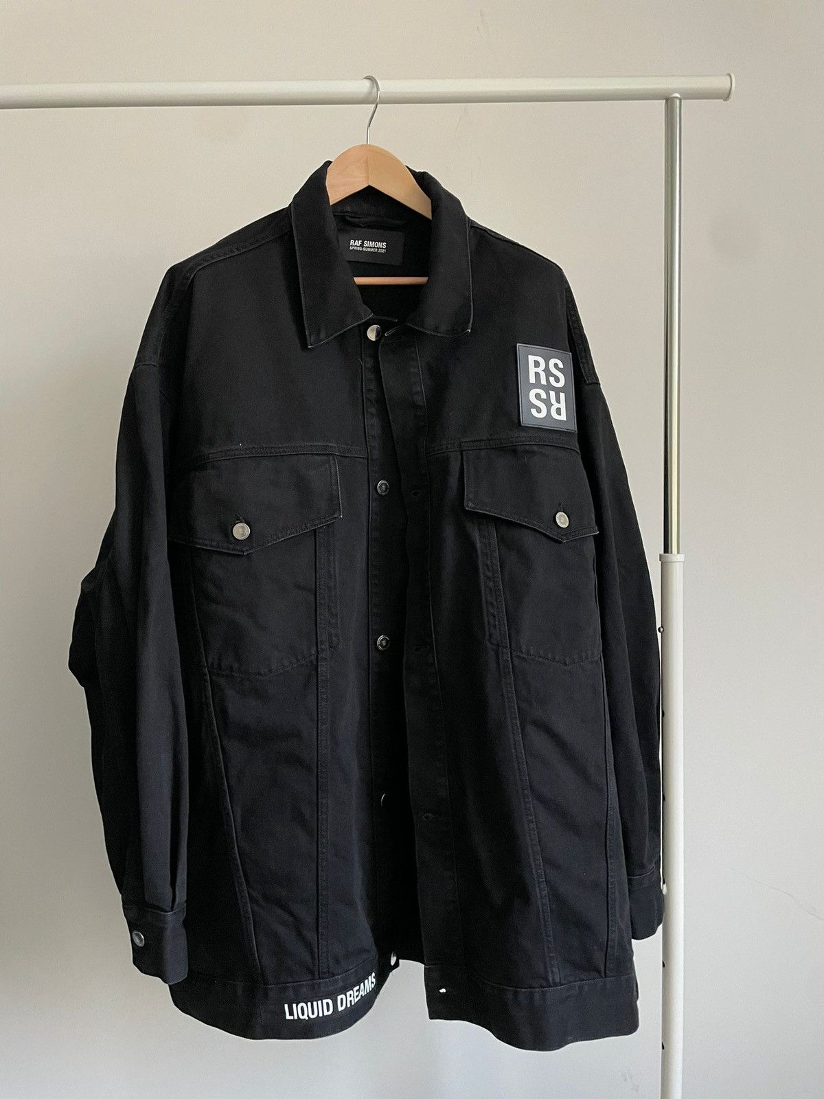 Raf Simons Extra size denim jacket | Grailed